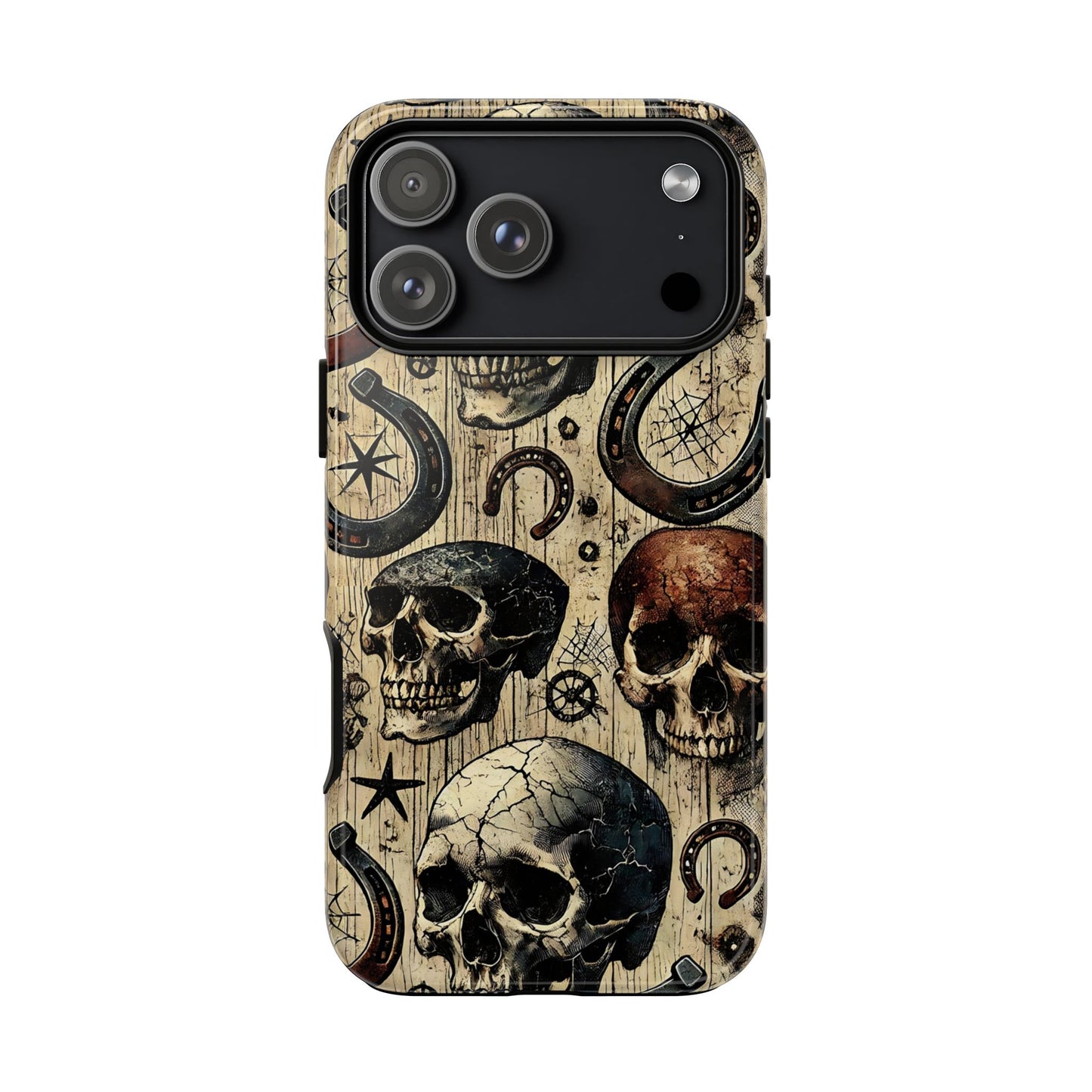 Skulls and Horseshoes Tough Phone Case