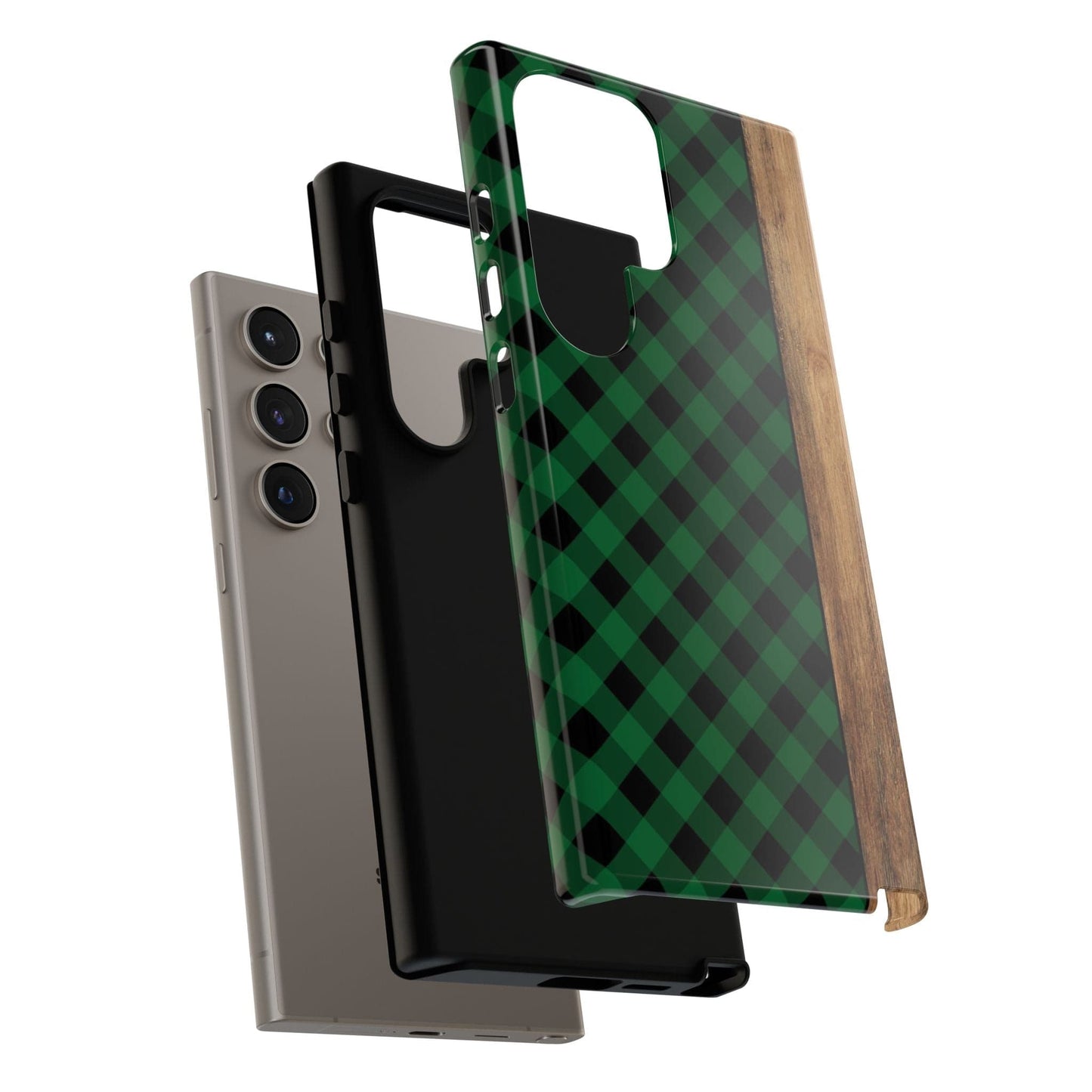 Green Plaid Phone Case