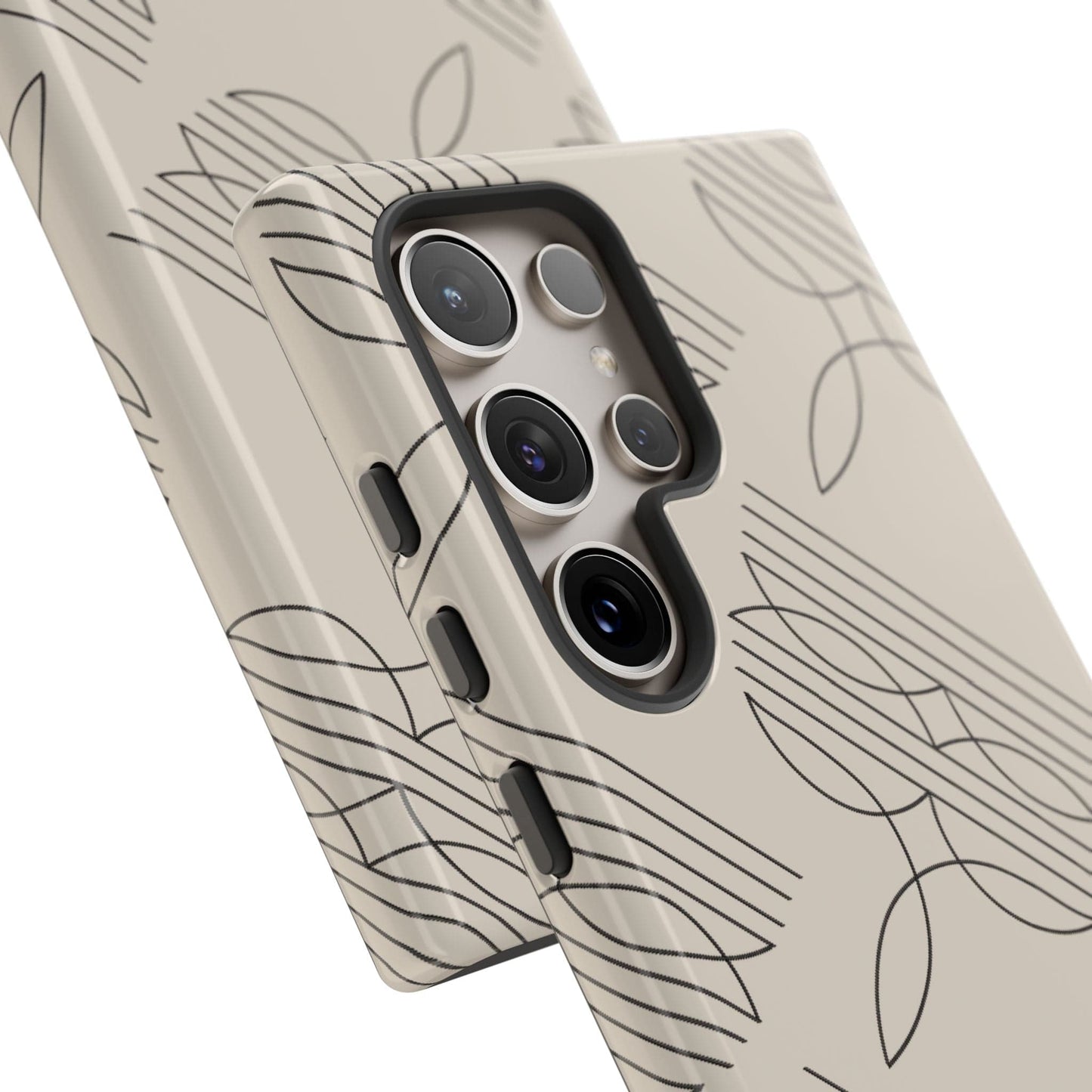 Boot Stitch Pattern Phone Case-Beige