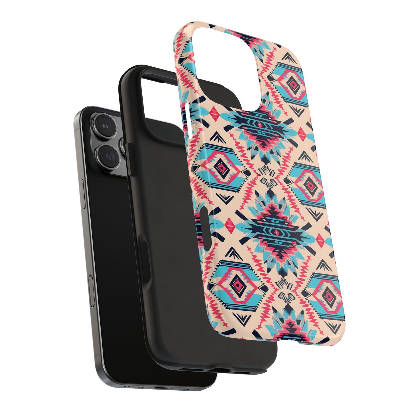 Pink Blue Aztec Phone Case