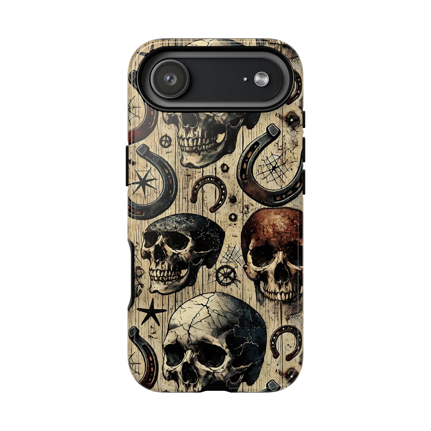 Skulls and Horseshoes Tough Phone Case