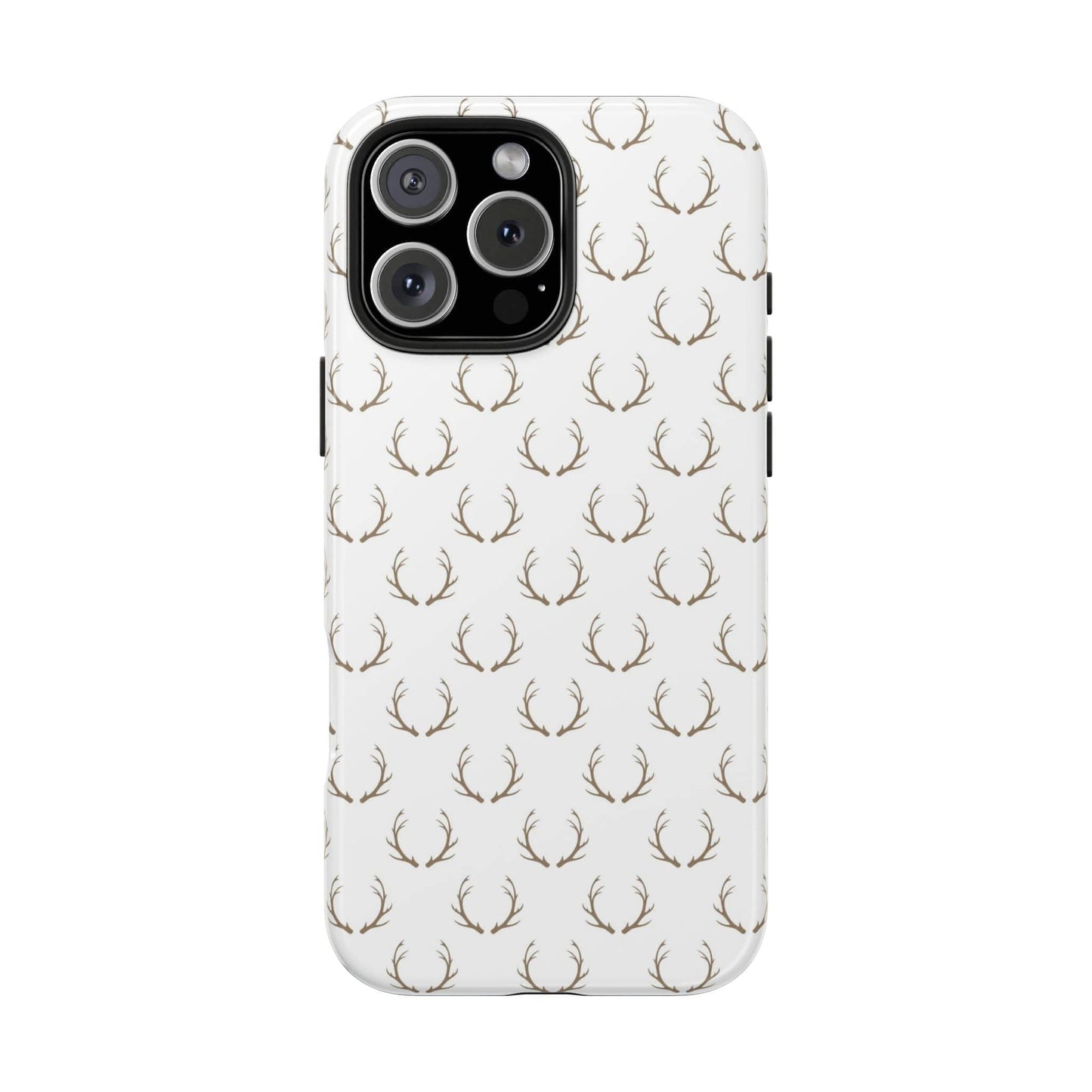 White Antlers Phone Case