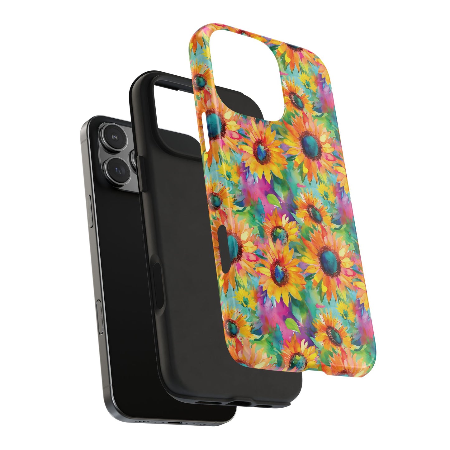 Neon Sunflowers Phone Case