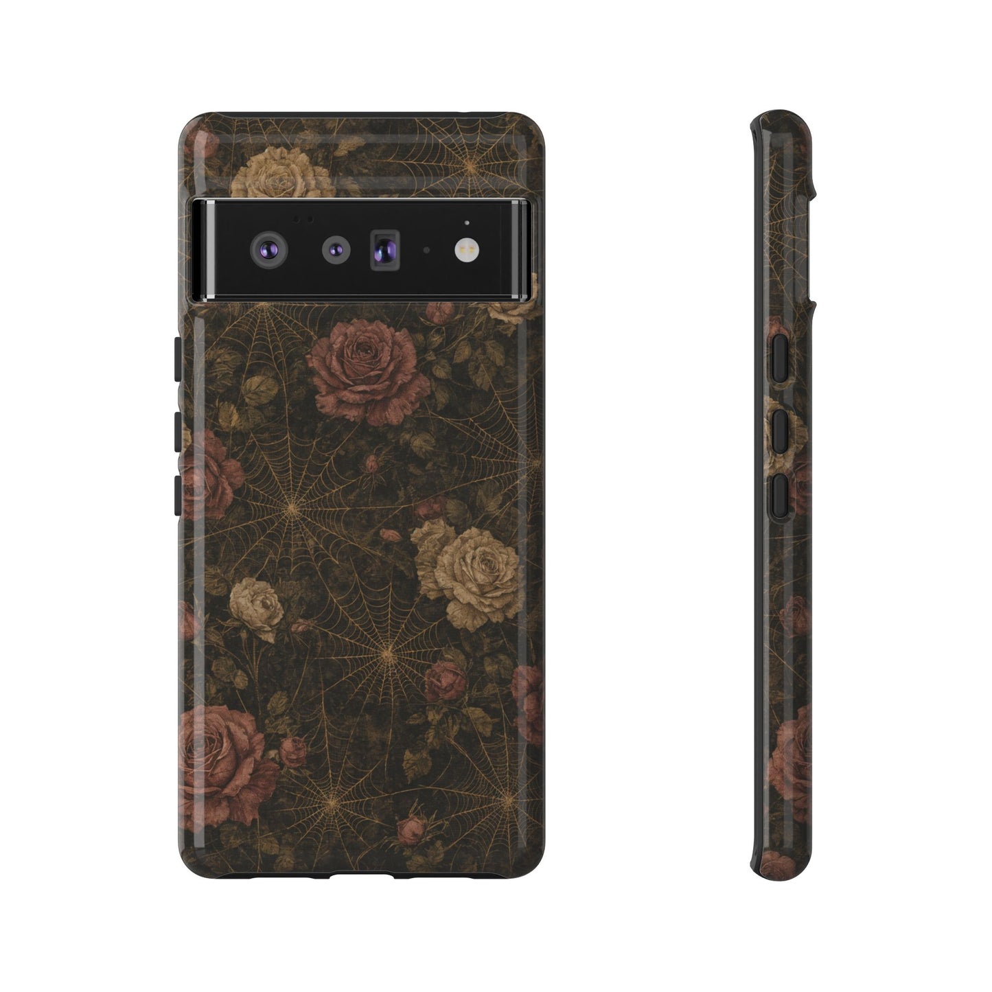 Spiderweb Rose Tough Case
