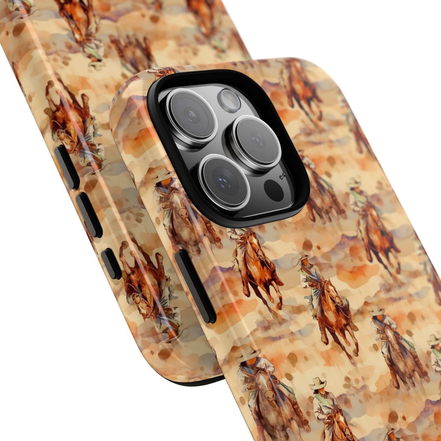 Western Horse Pattern Tough Phone Case