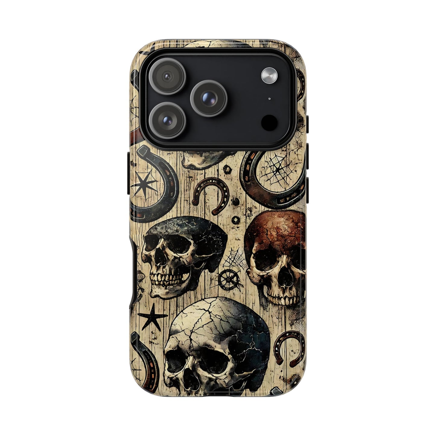 Skulls and Horseshoes Tough Phone Case