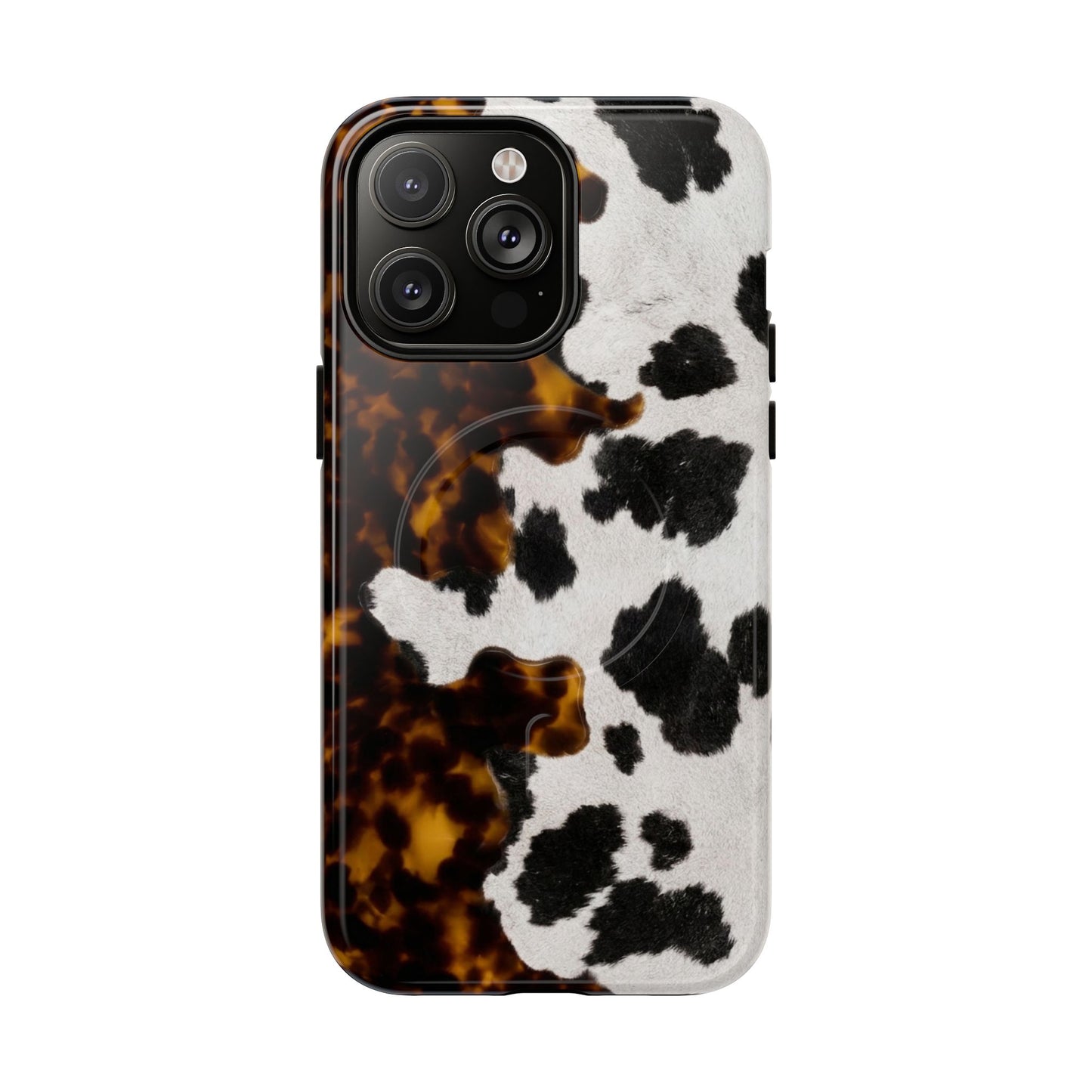 Tortoiseshell + Cowhide Magnetic Case