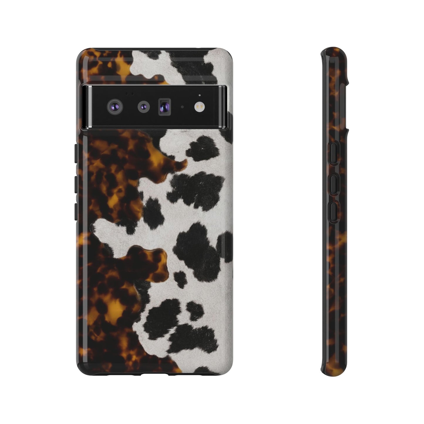 Tortoiseshell + Cowhide Tough Case