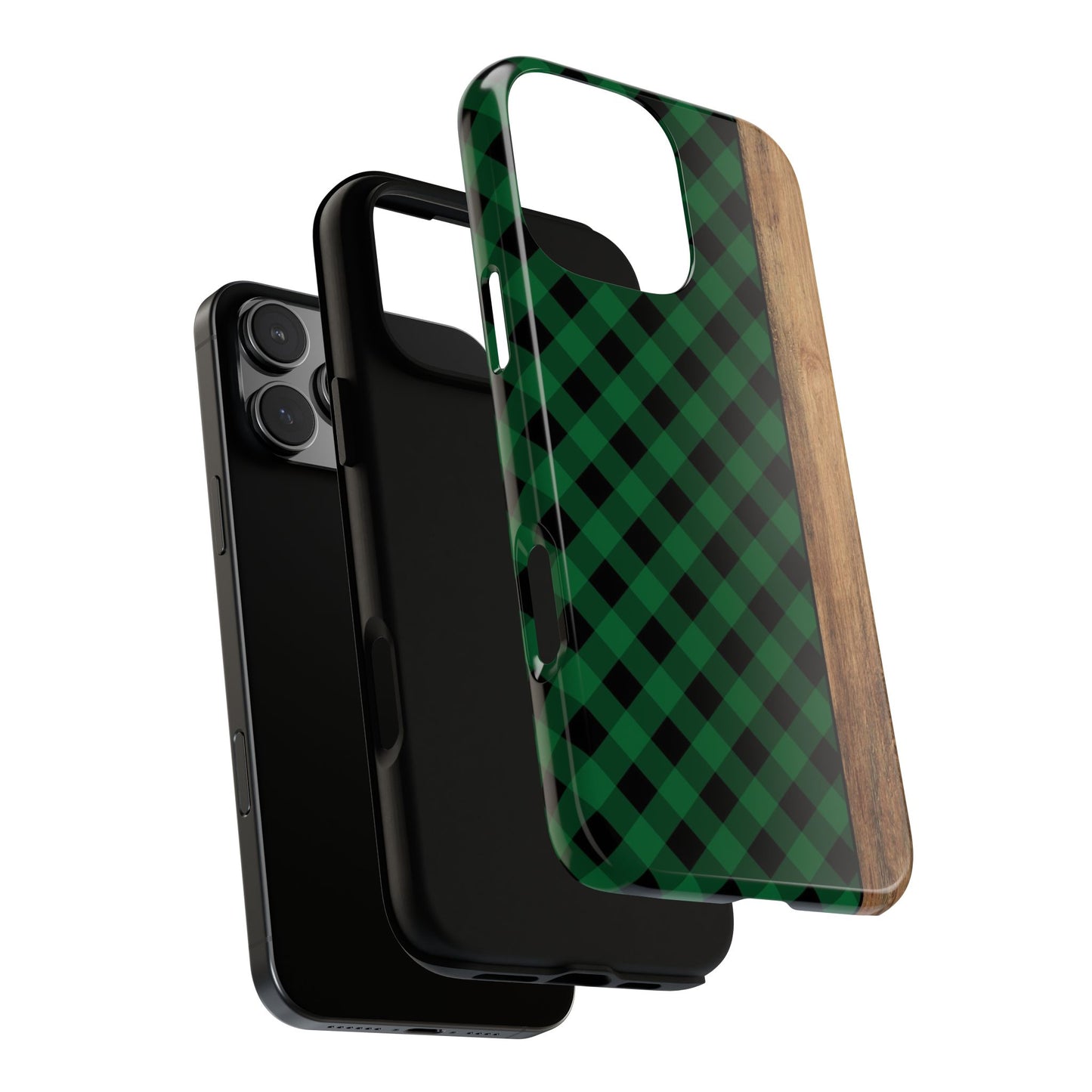 Green Plaid Tough Phone Case