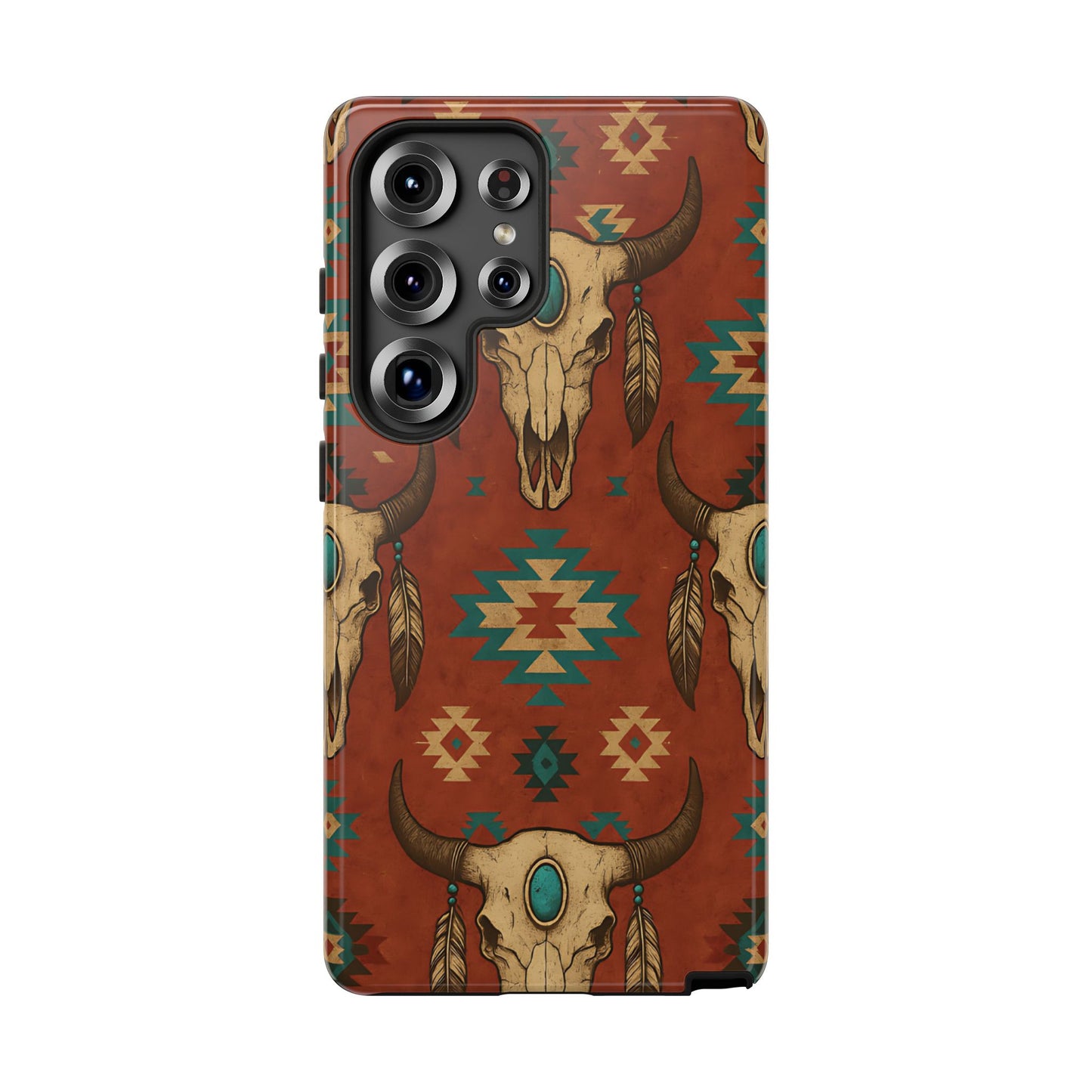 Aztec Skull Tough Phone Case