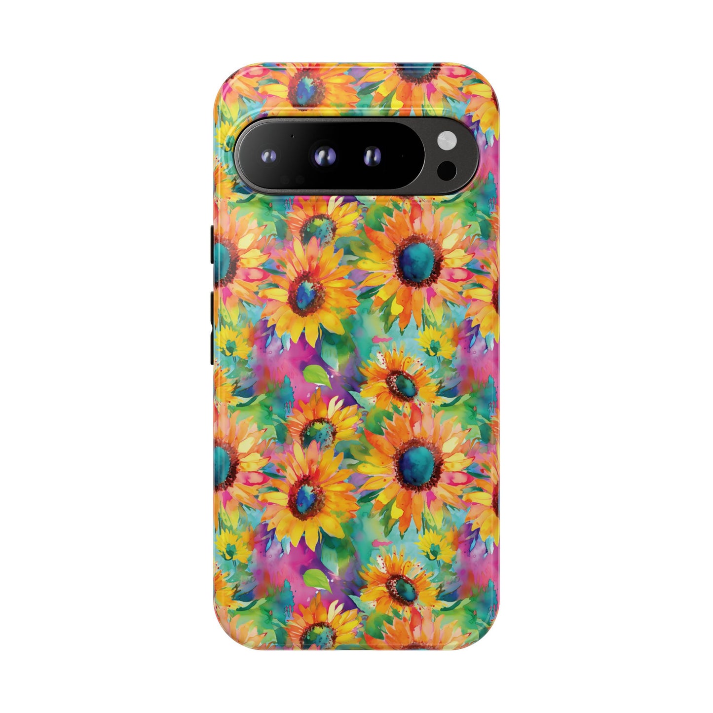 Neon Sunflowers Phone Case
