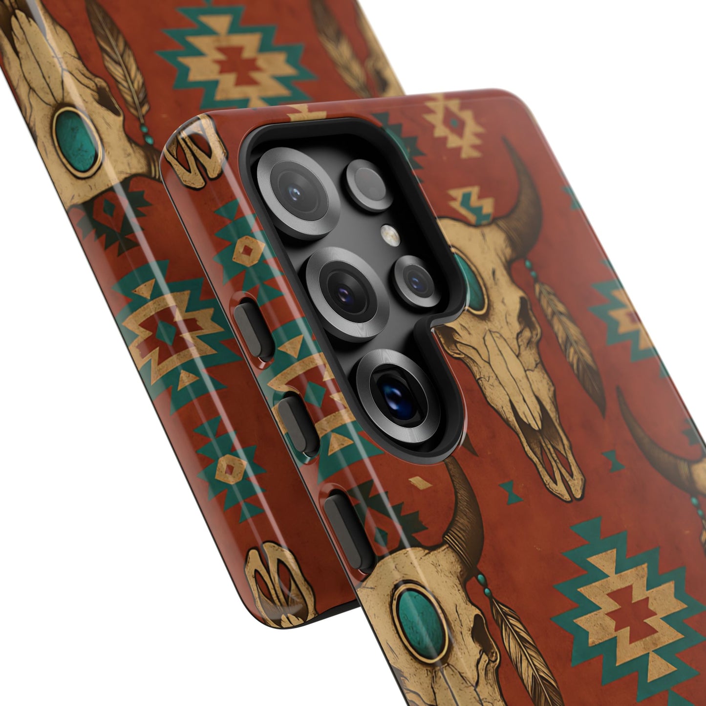 Aztec Skull Tough Phone Case