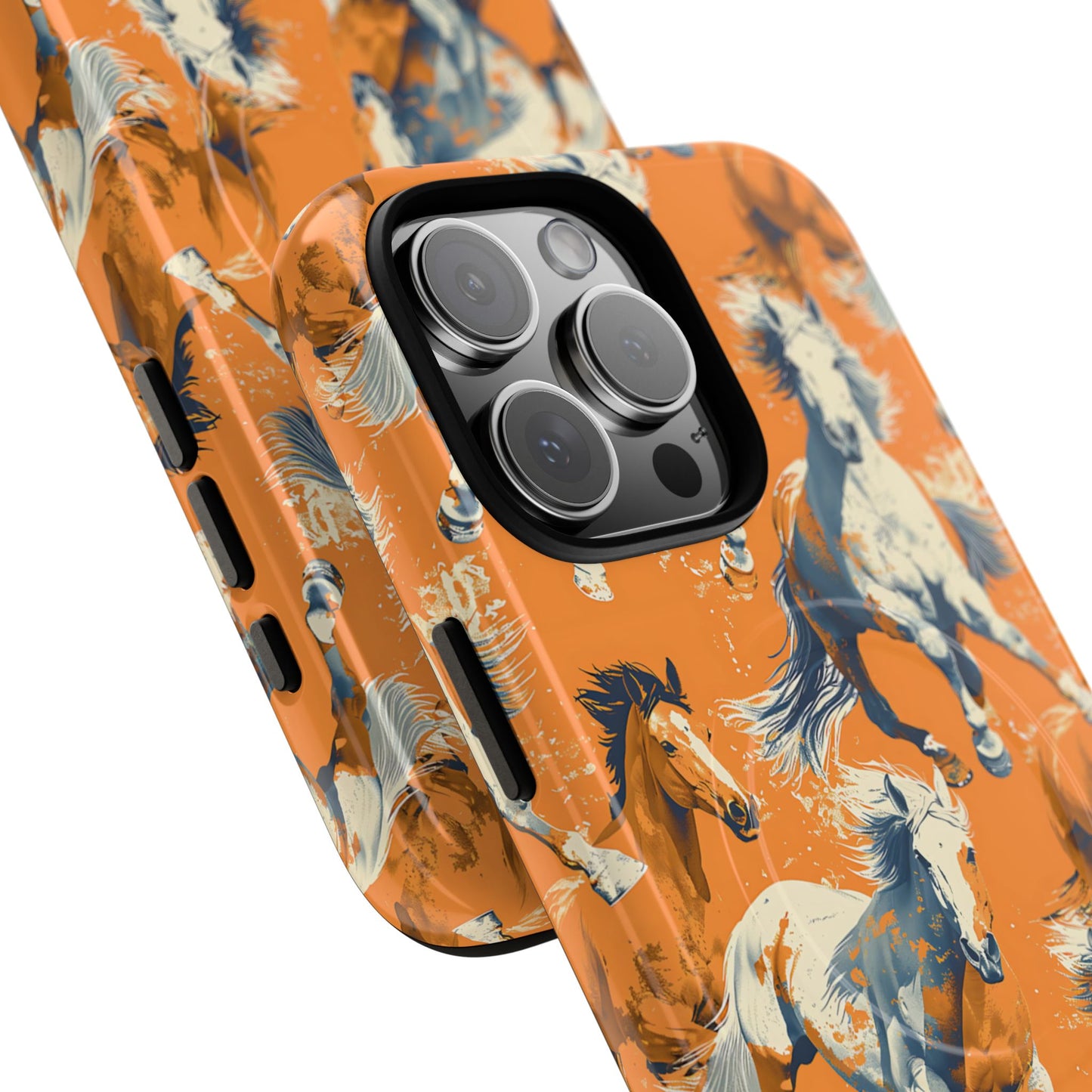 Orange Horses Magnetic Case