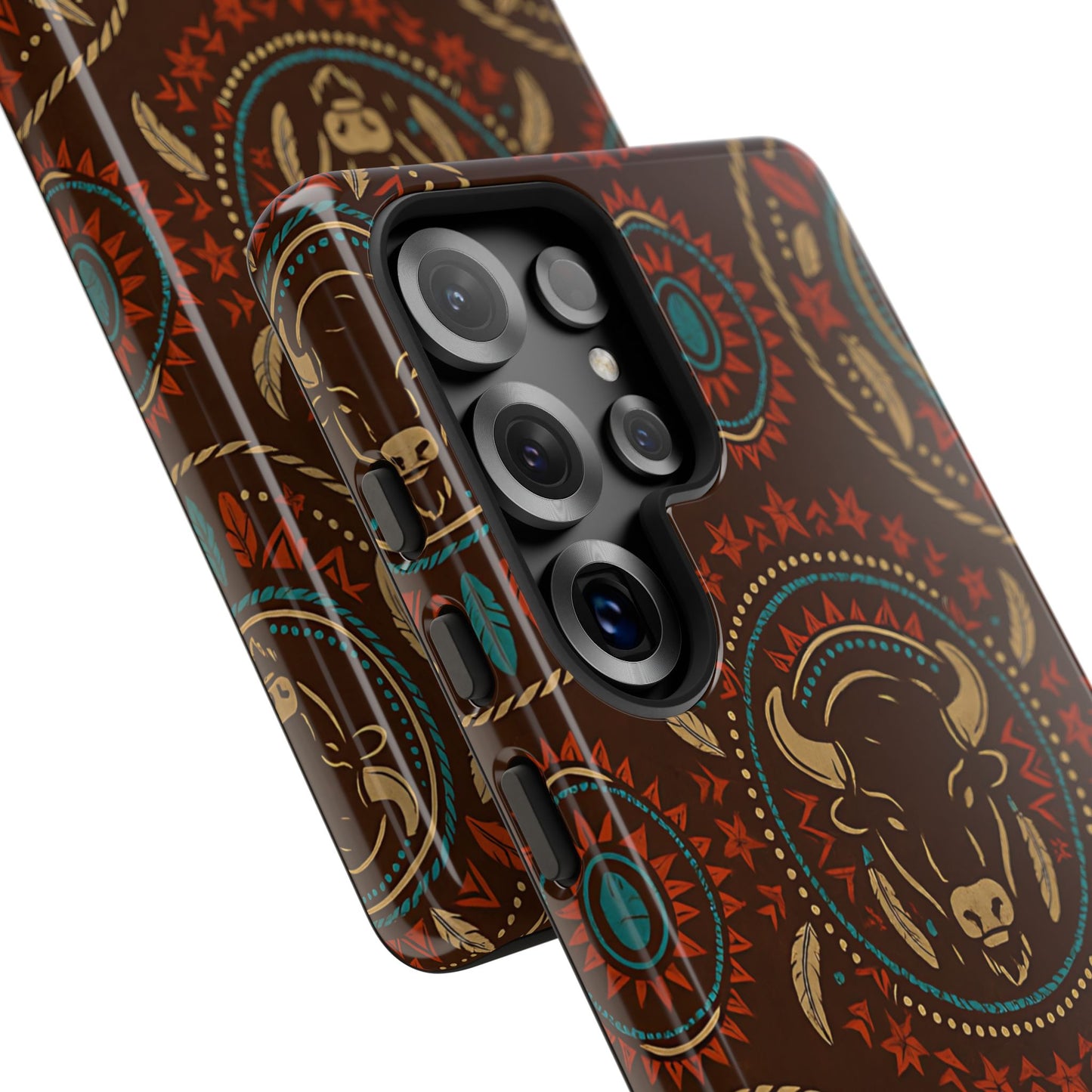 Bison Mandala Tough Phone Case