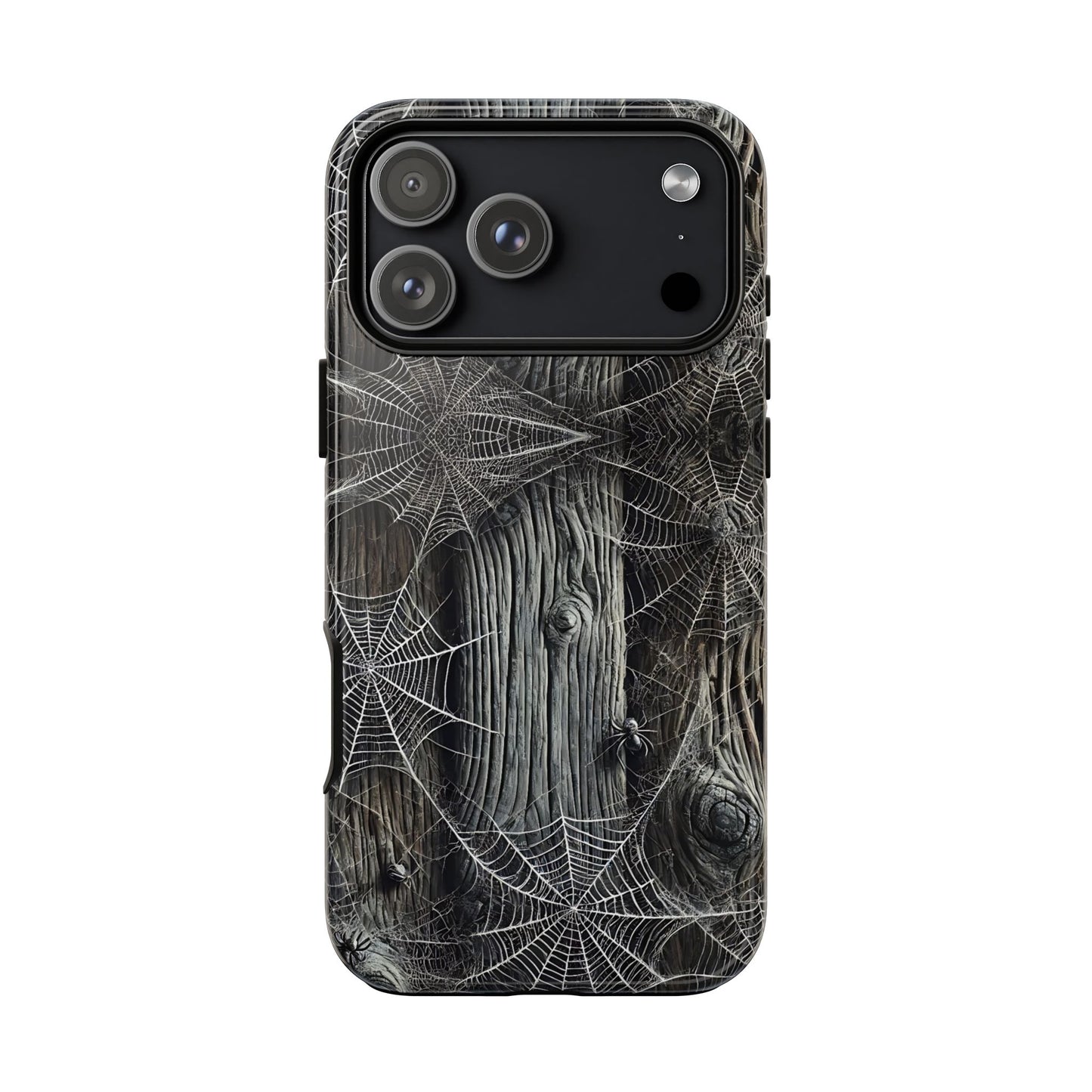 Spiderwebs Barnwood Tough Phone Case