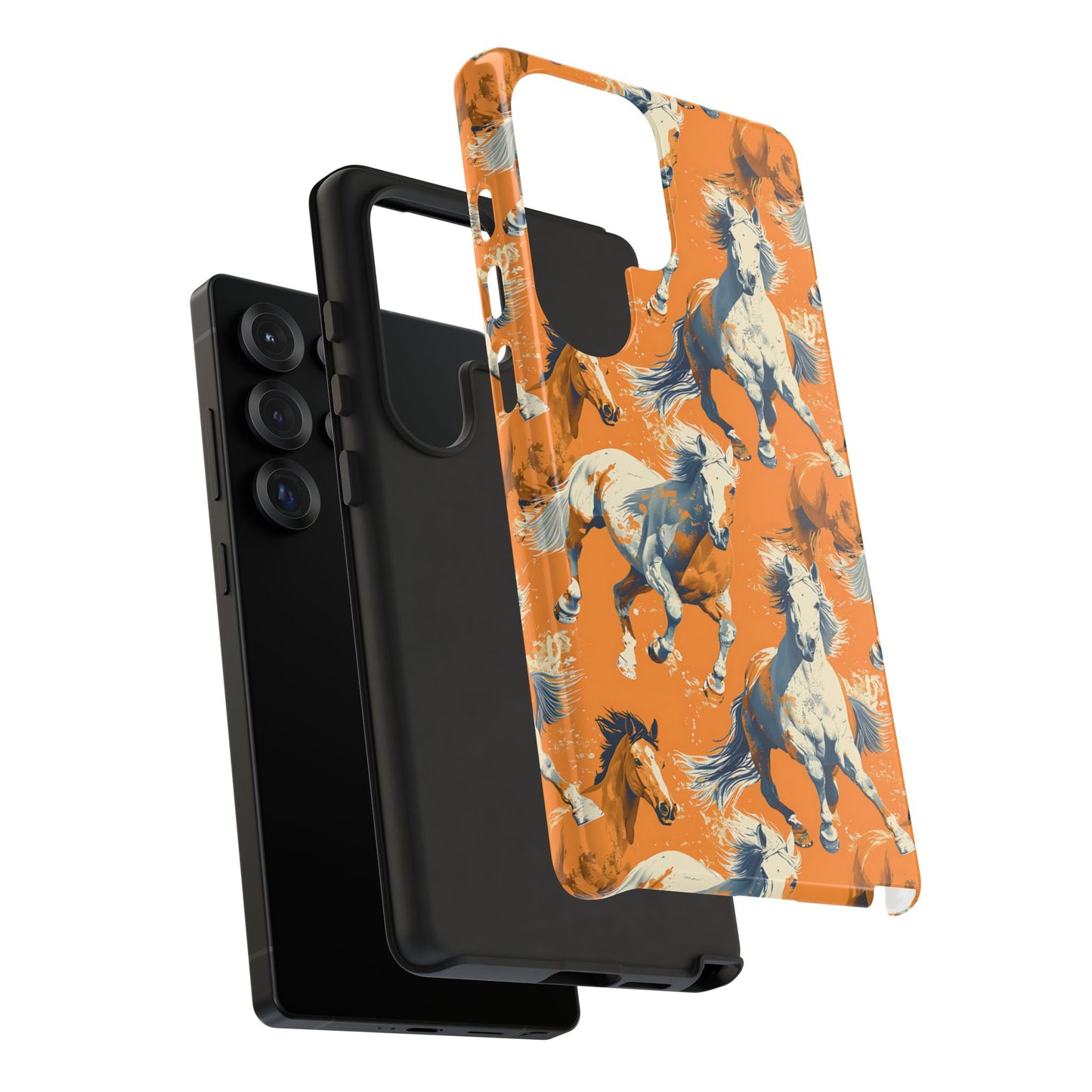 Orange Horses Phone Case