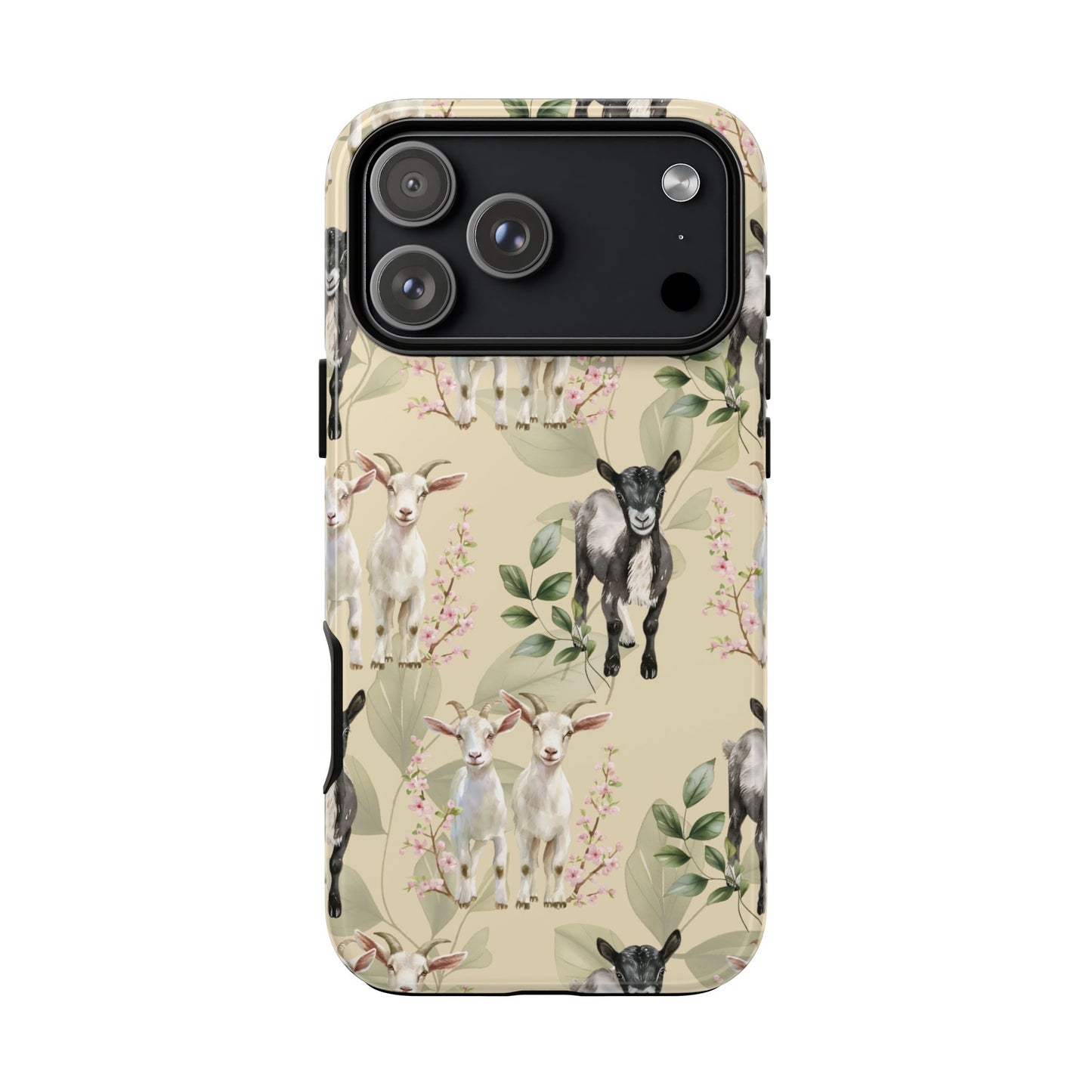 Floral Goats Tough Phone Case