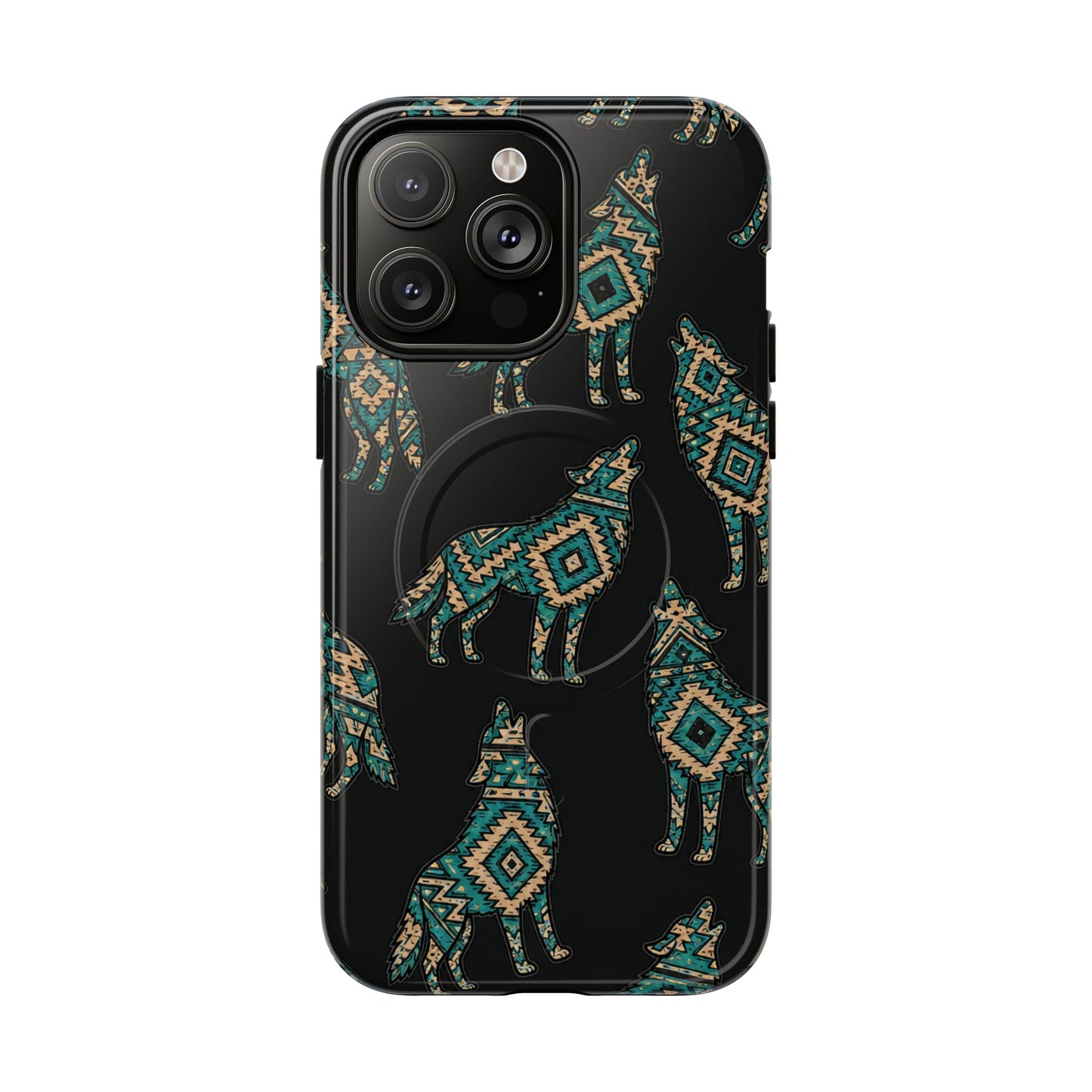 Turquoise Wolf Magnetic Case
