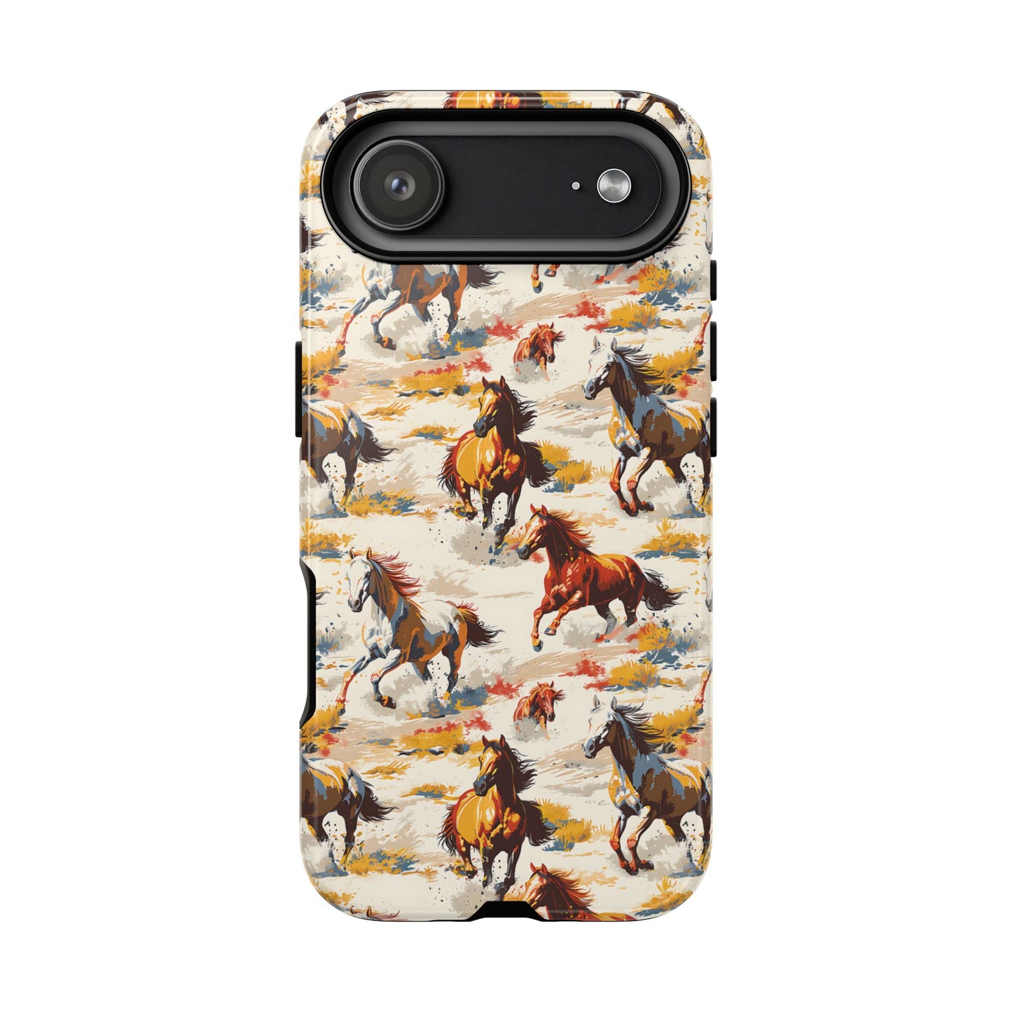Painted Horses White Tough Phone Case