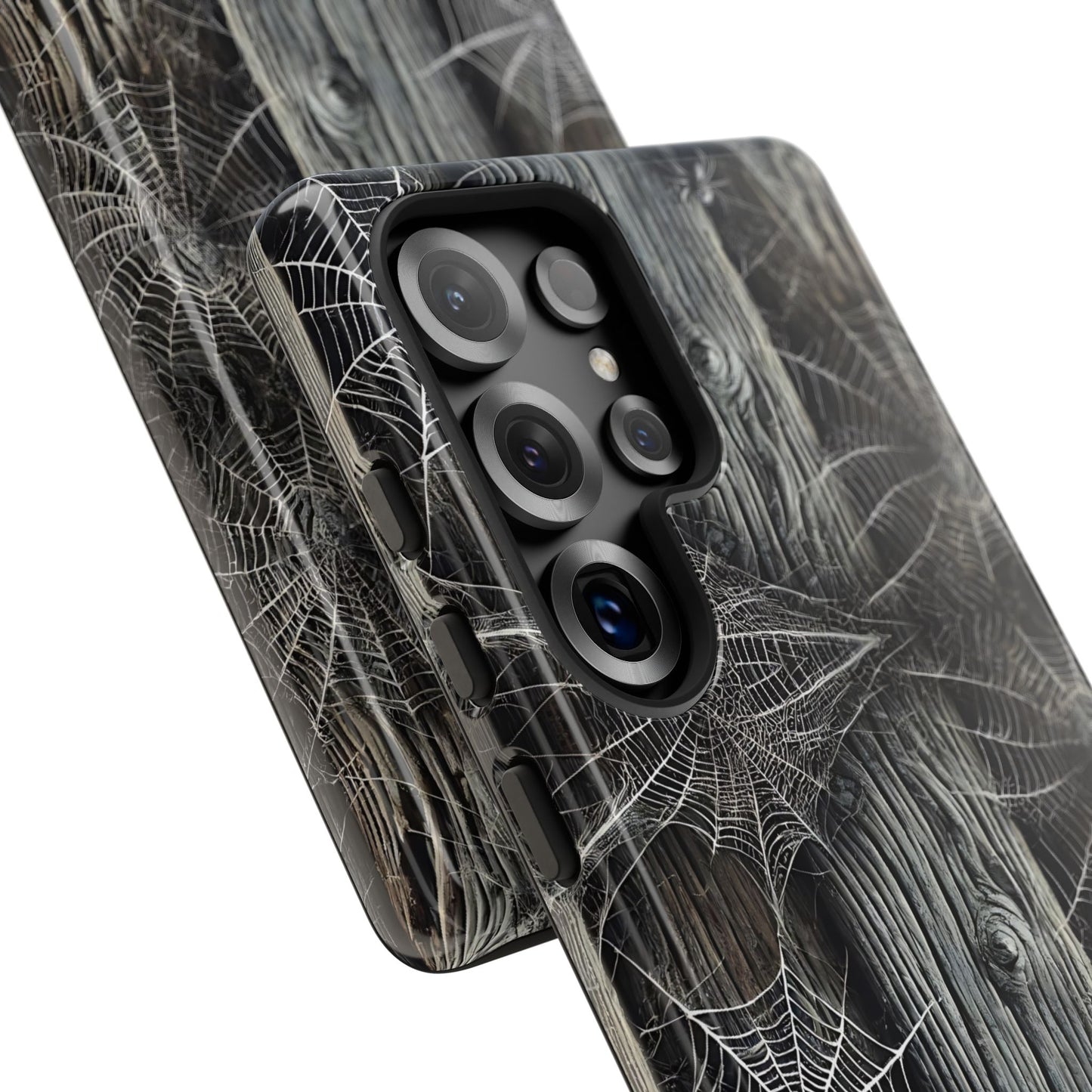 Spiderwebs Barnwood Tough Phone Case