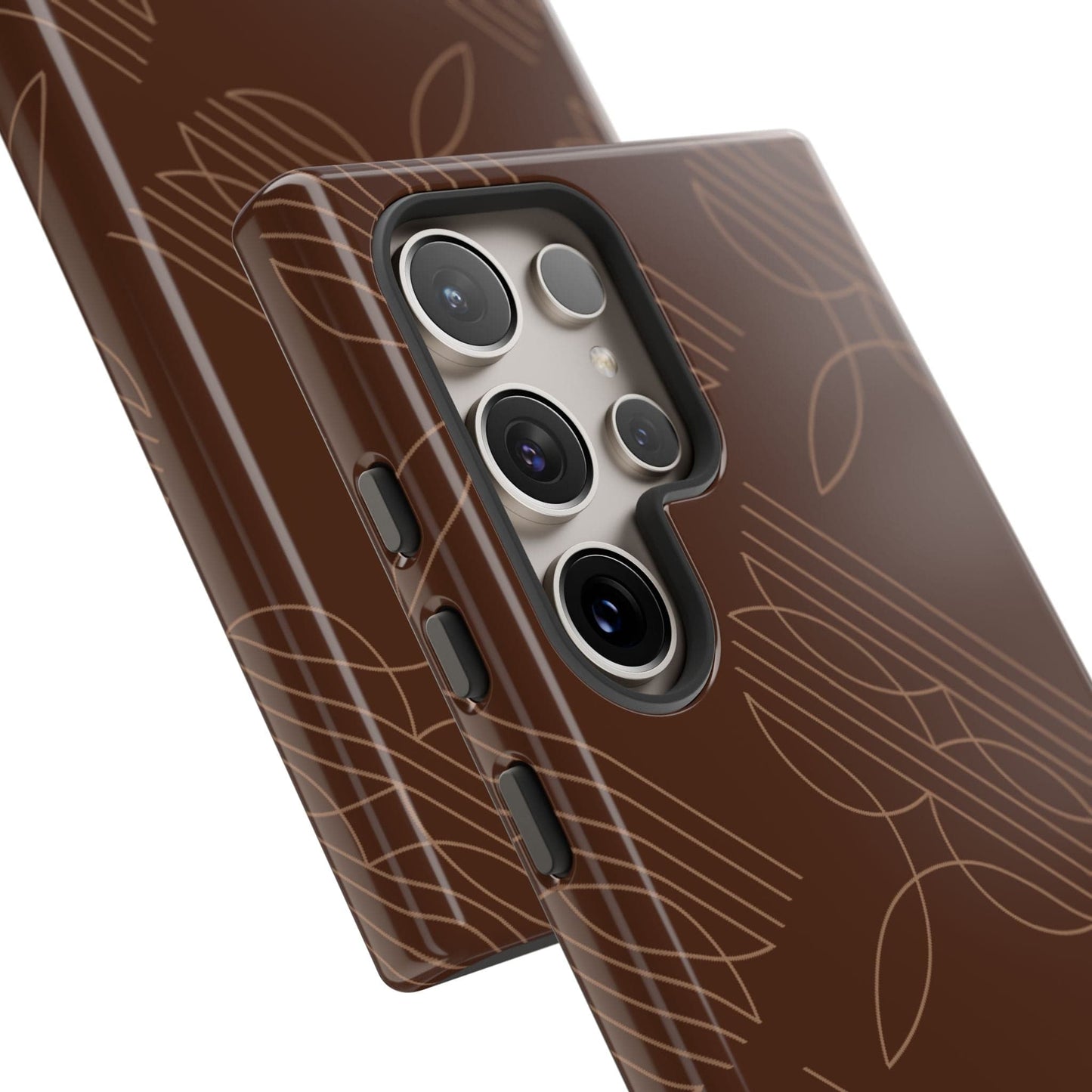 Boot Stitch Pattern Phone Case-Brown