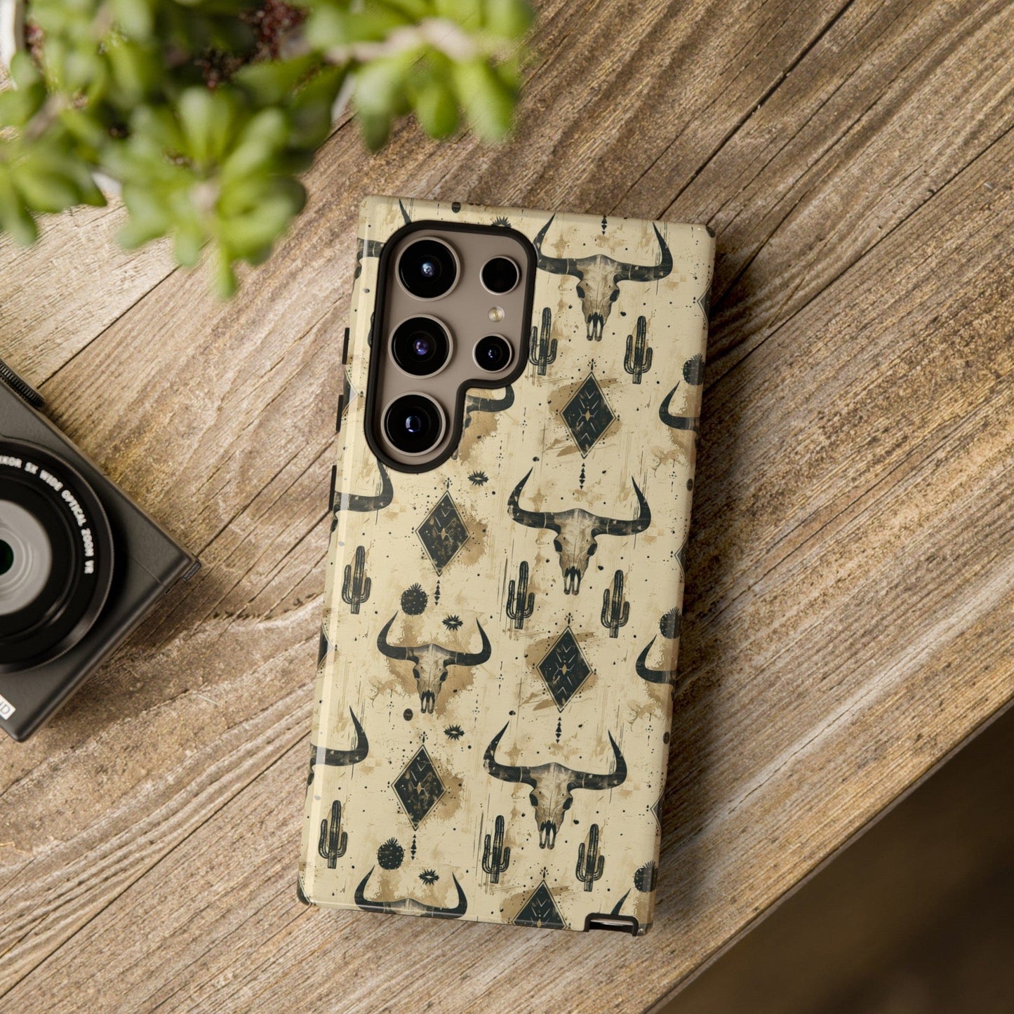 Bull Skull Grunge Phone Case