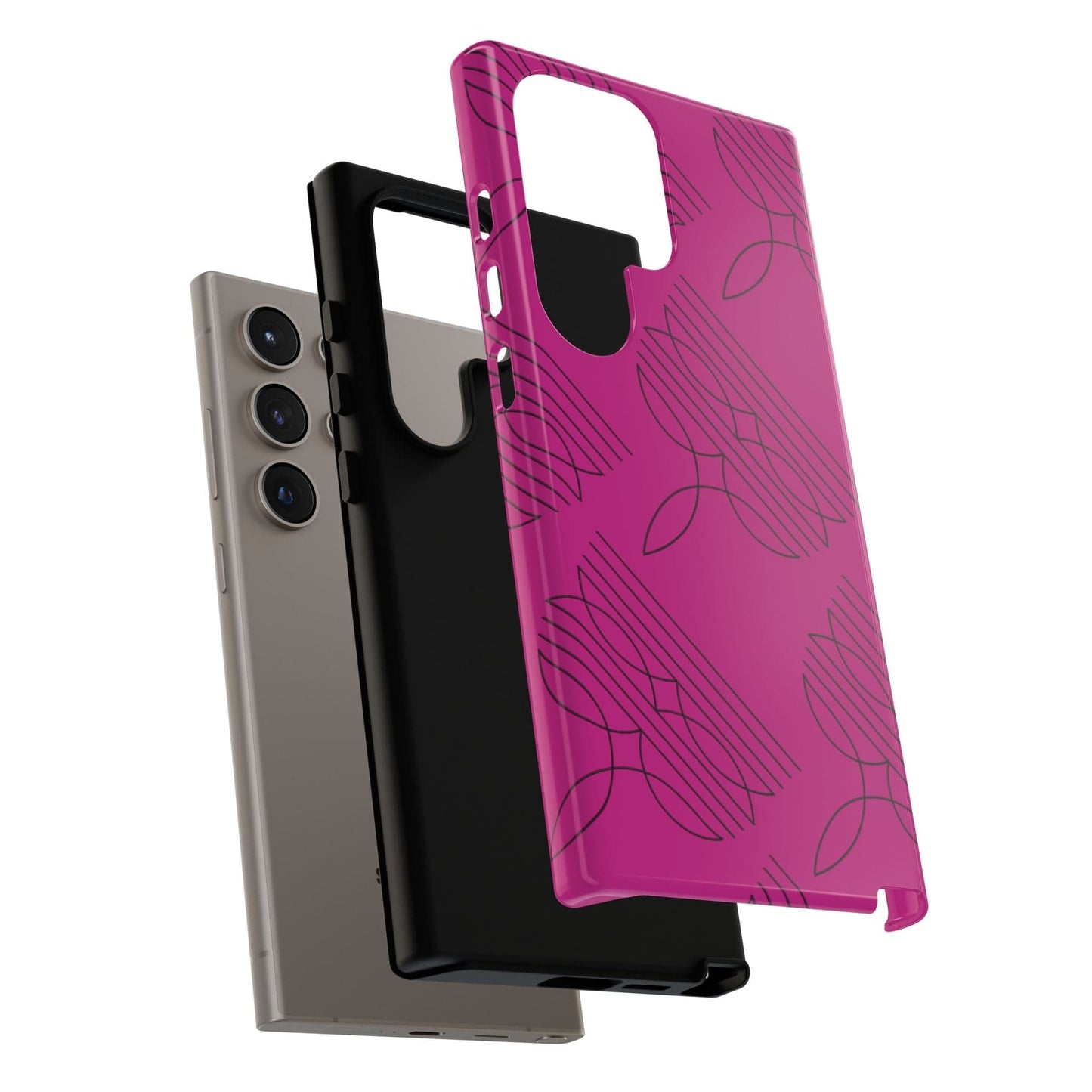 Boot Stitch Pattern Phone Case-Pink