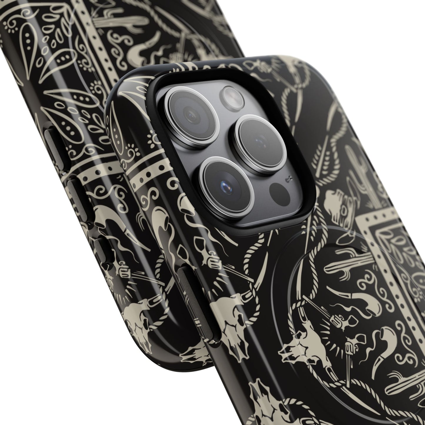 Western Black Bandana Magnetic Case