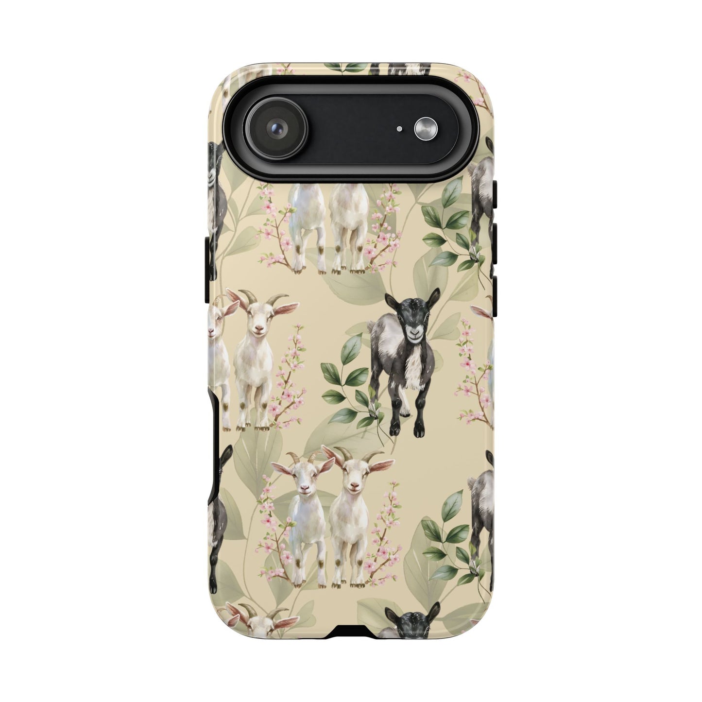 Floral Goats Tough Phone Case