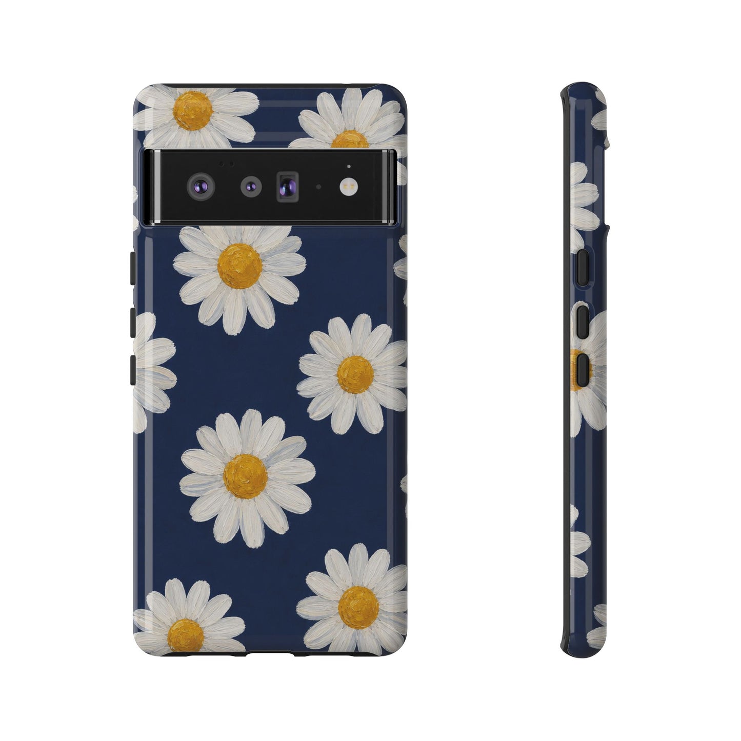 Navy Daisy Tough Case