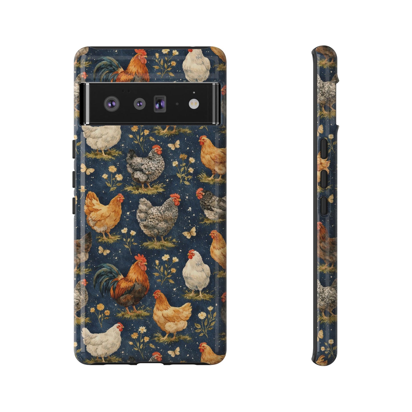 Indigo Chickens Tough Case