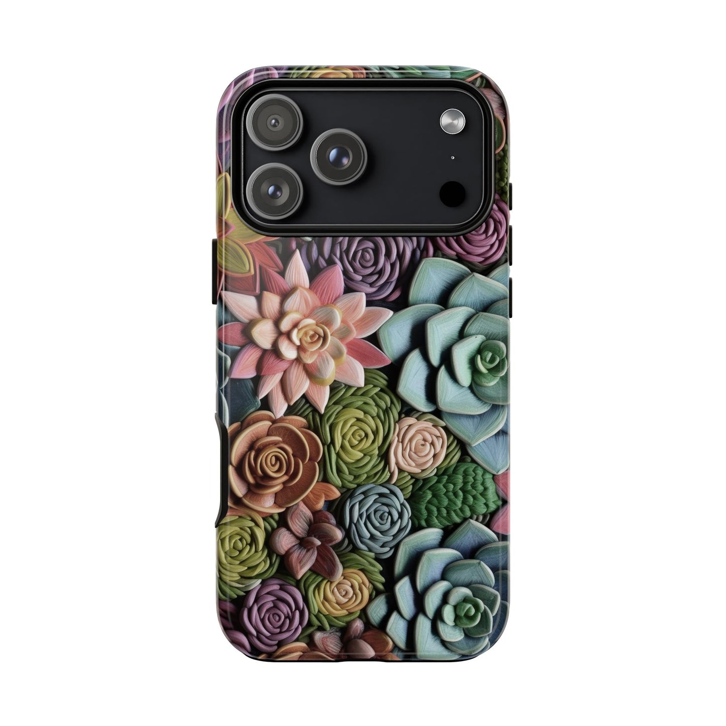 3d Succulent Flower Tough Phone Case