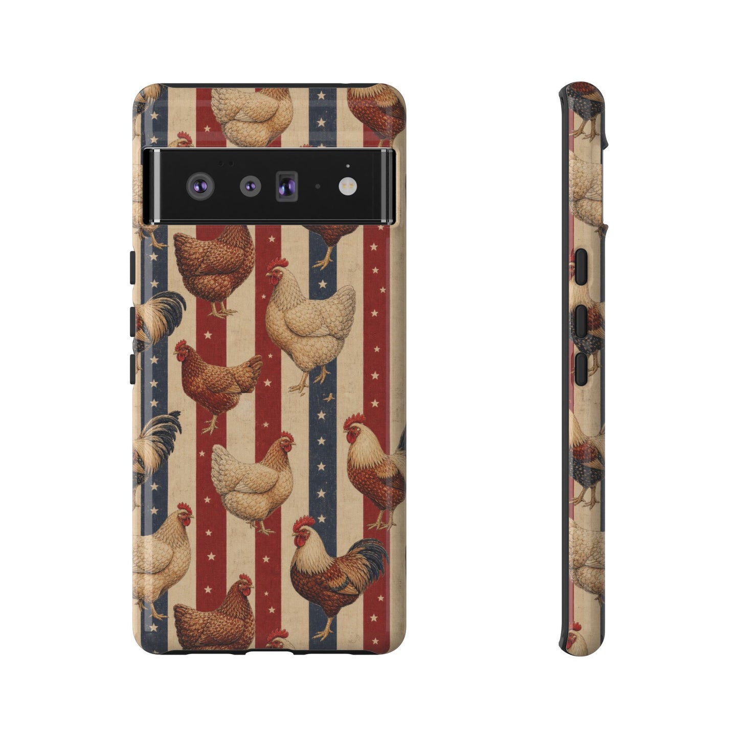 Chickens and Stripes Tough Case