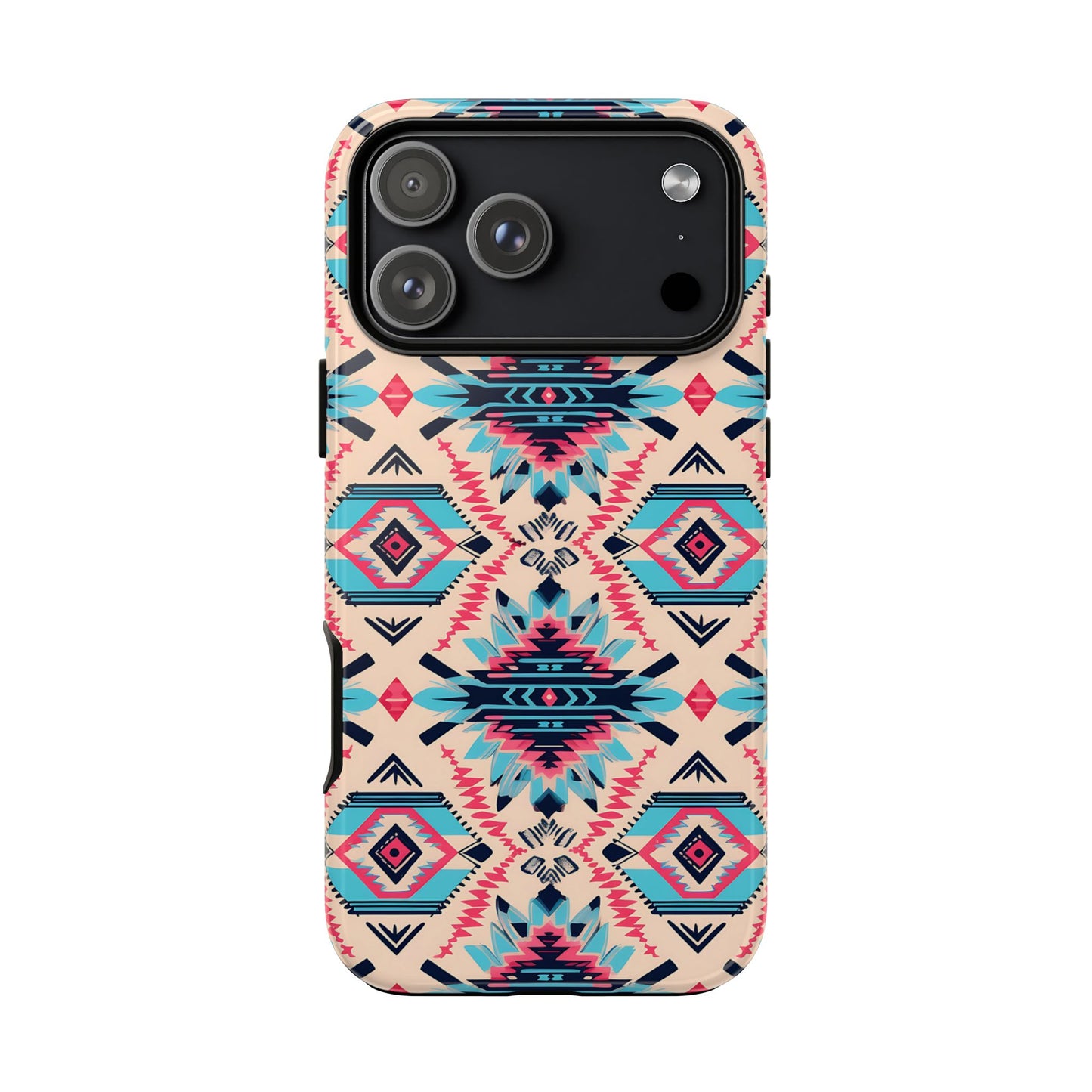 Pink Blue Aztec Tough Phone Case