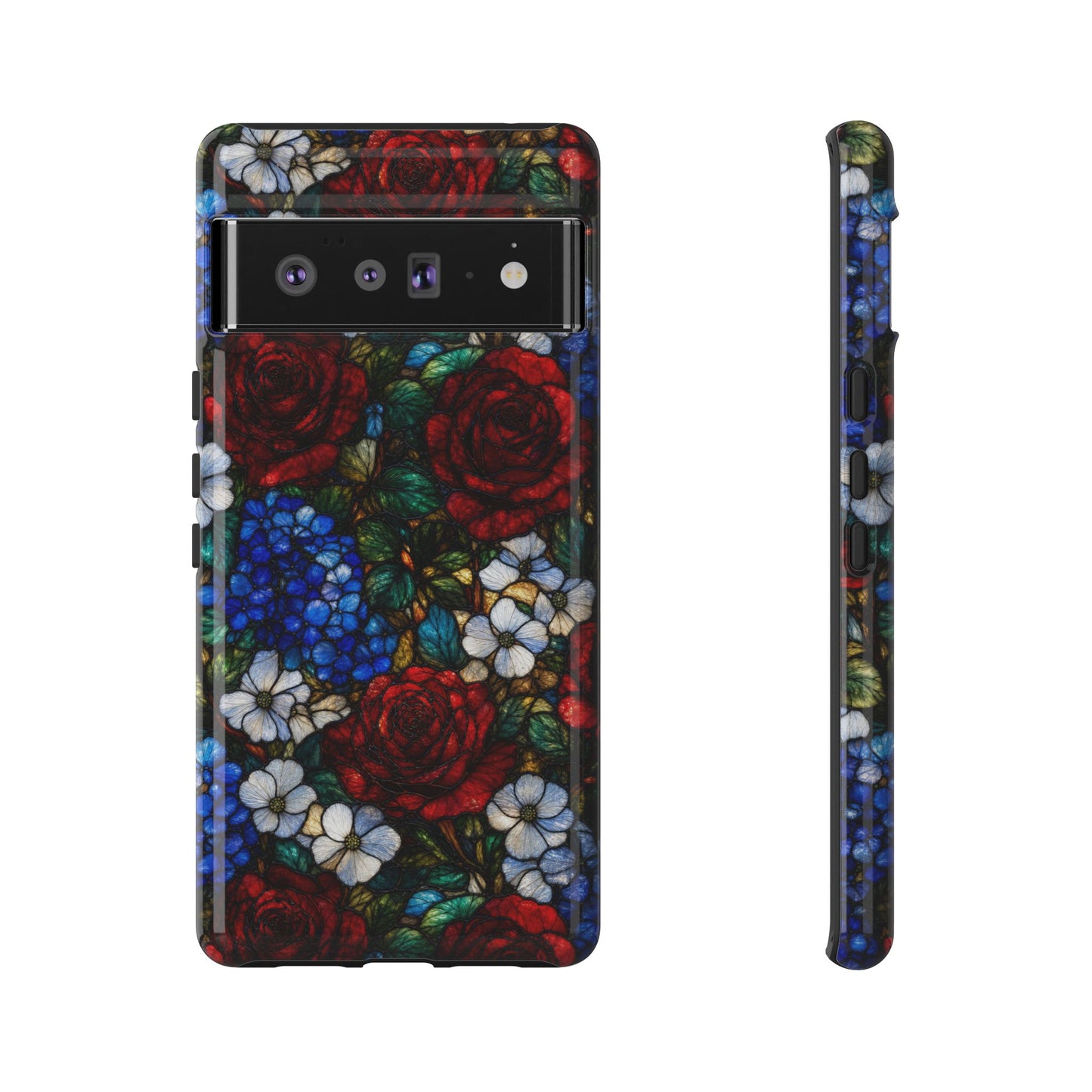 Patriotic Floral Glass Tough Case