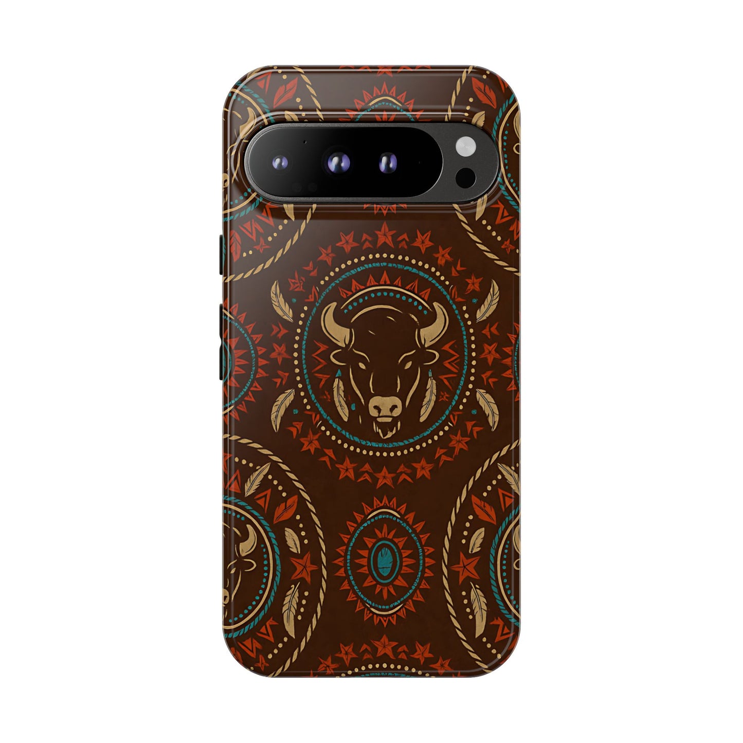 Bison Mandala Tough Phone Case
