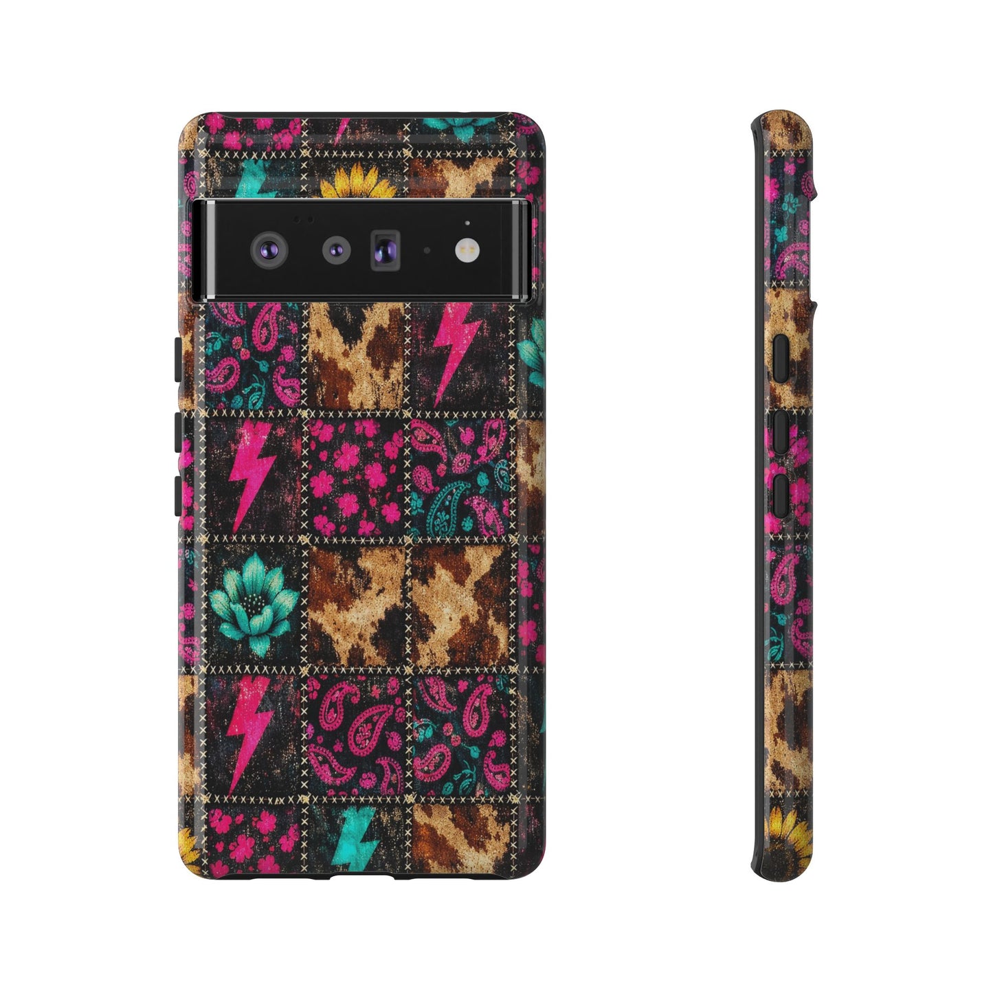 Neon Patchwork Tough Case