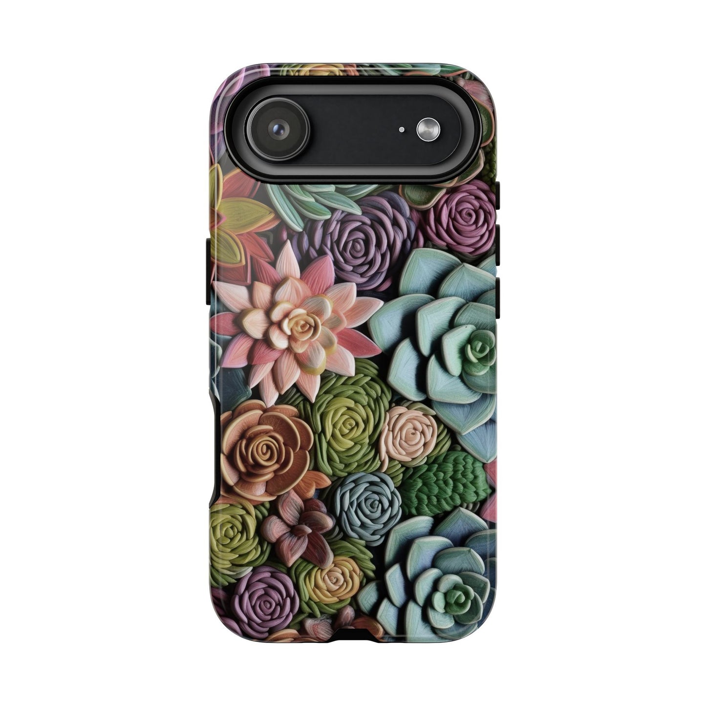 3d Succulent Flower Tough Phone Case