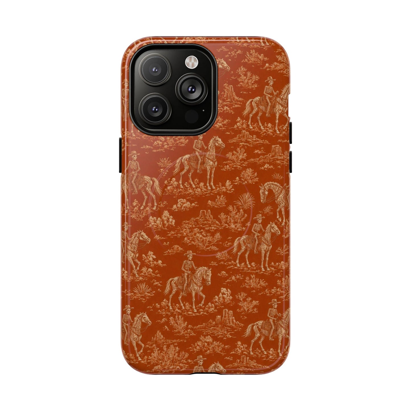 Cowboy Skeleton Toile Magnetic Case