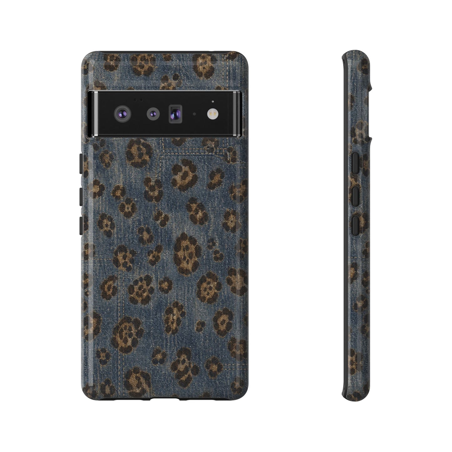 Denim Leopard Tough Case