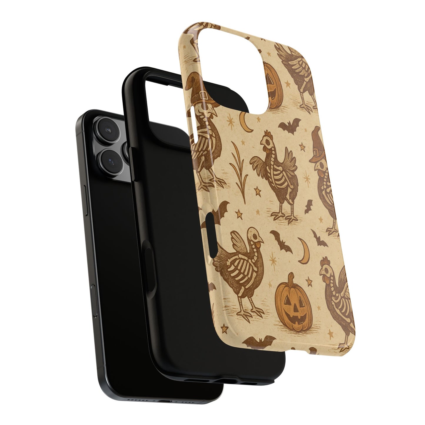 Rustic Skeleton Chickens Tough Phone Case