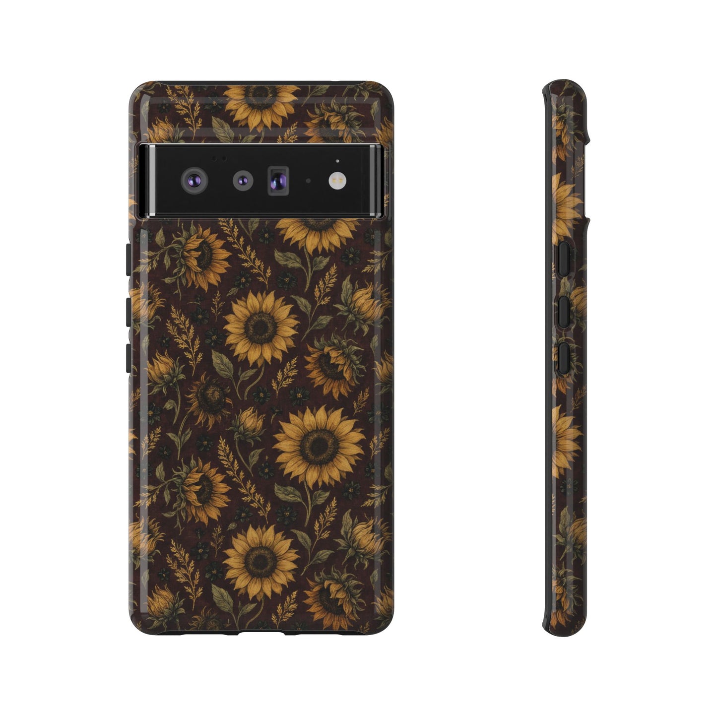 Burgundy Sunflowers Tough Case
