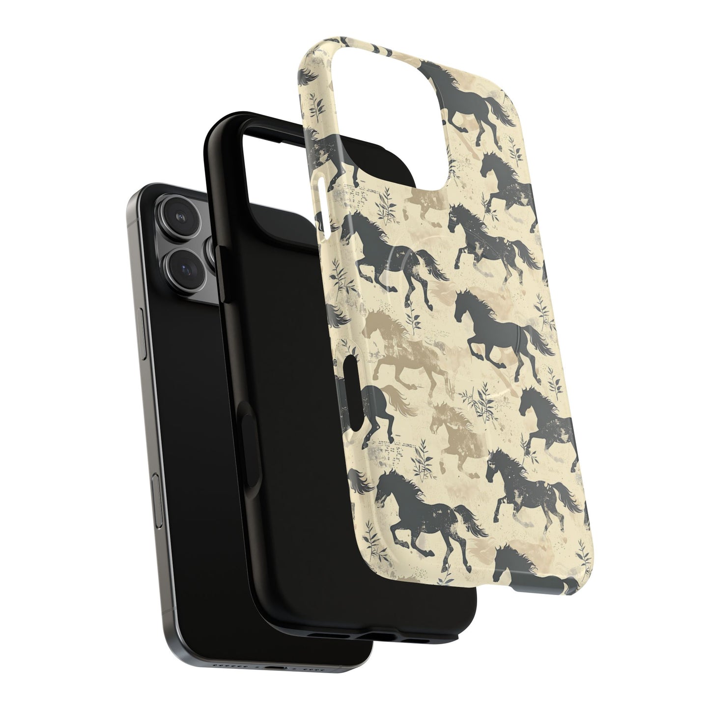 Taupe Horses Magnetic Case