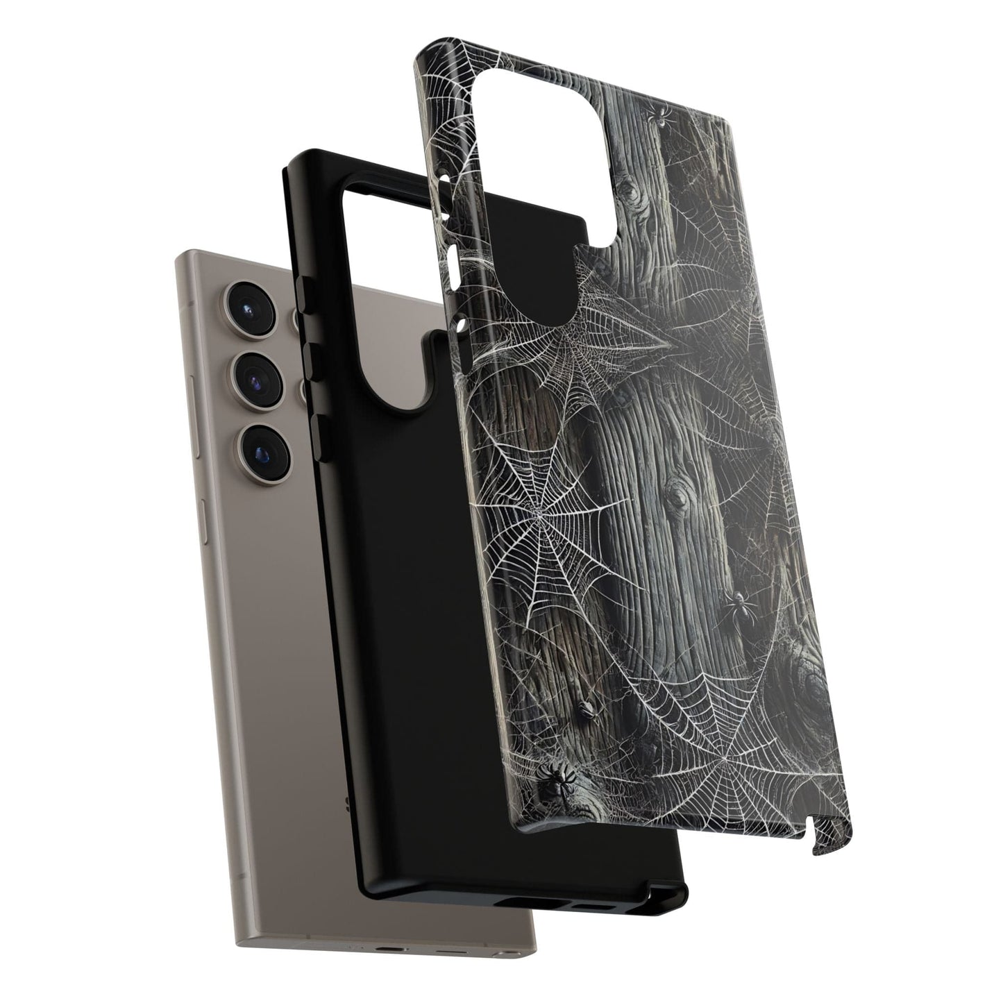 Spiderwebs Barnwood Phone Case
