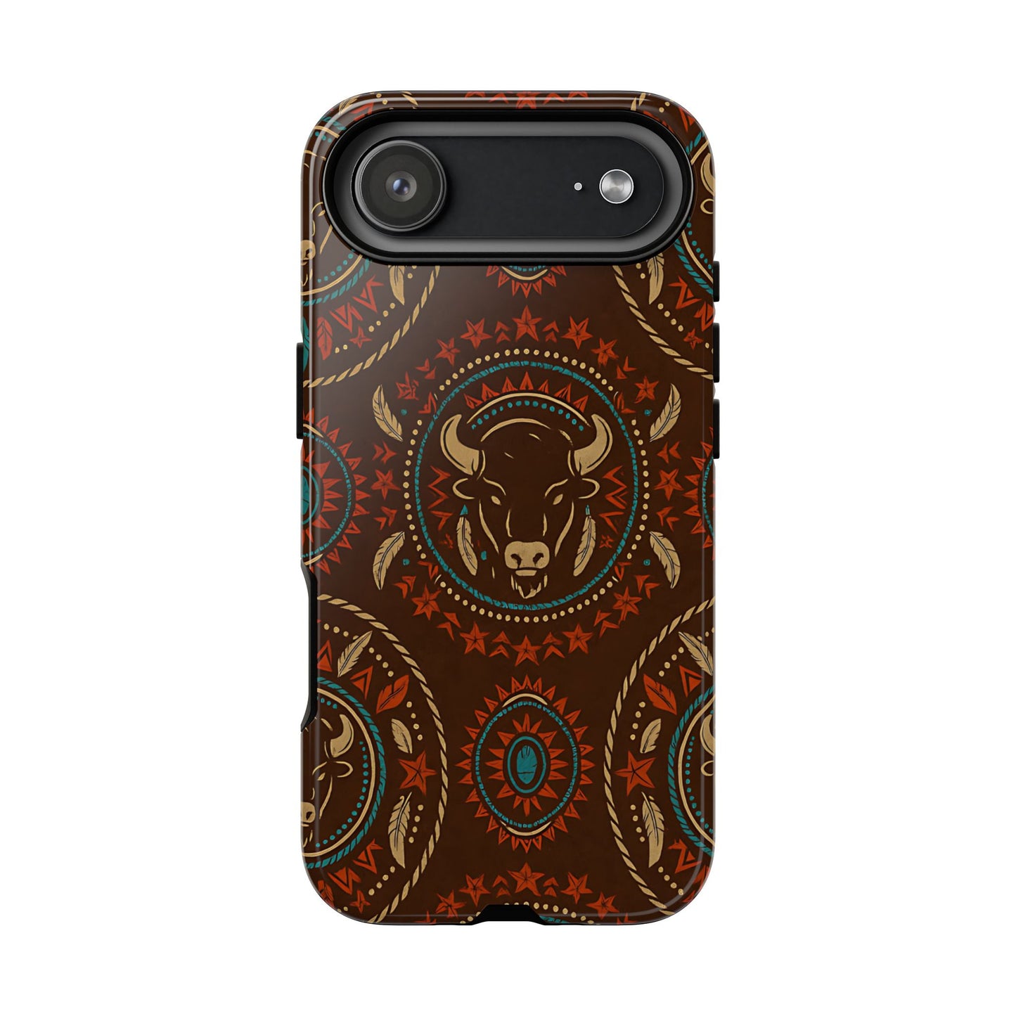Bison Mandala Tough Phone Case