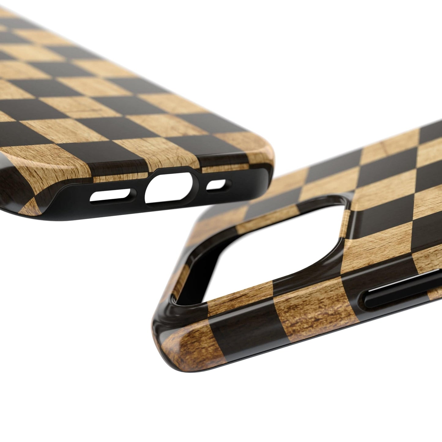 Checkered Rustic Wood Phone Case