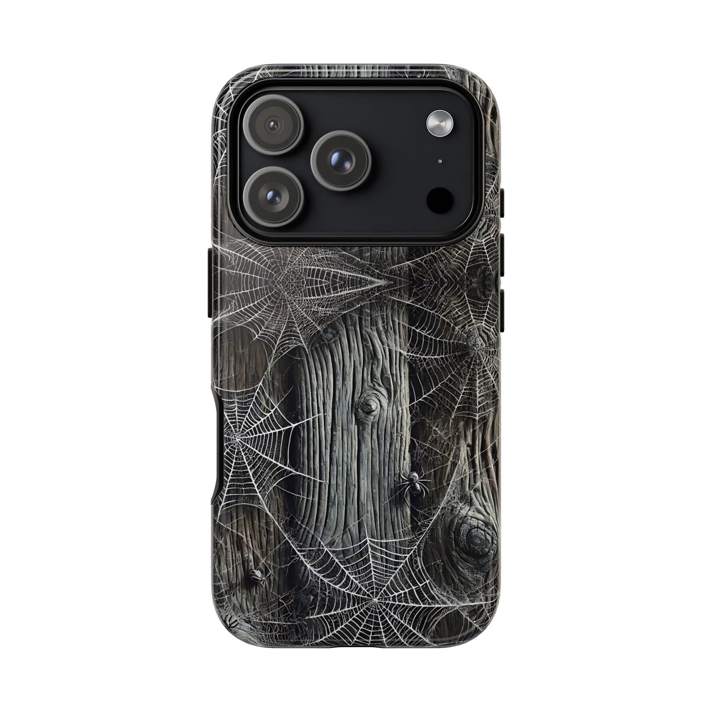 Spiderwebs Barnwood Tough Phone Case