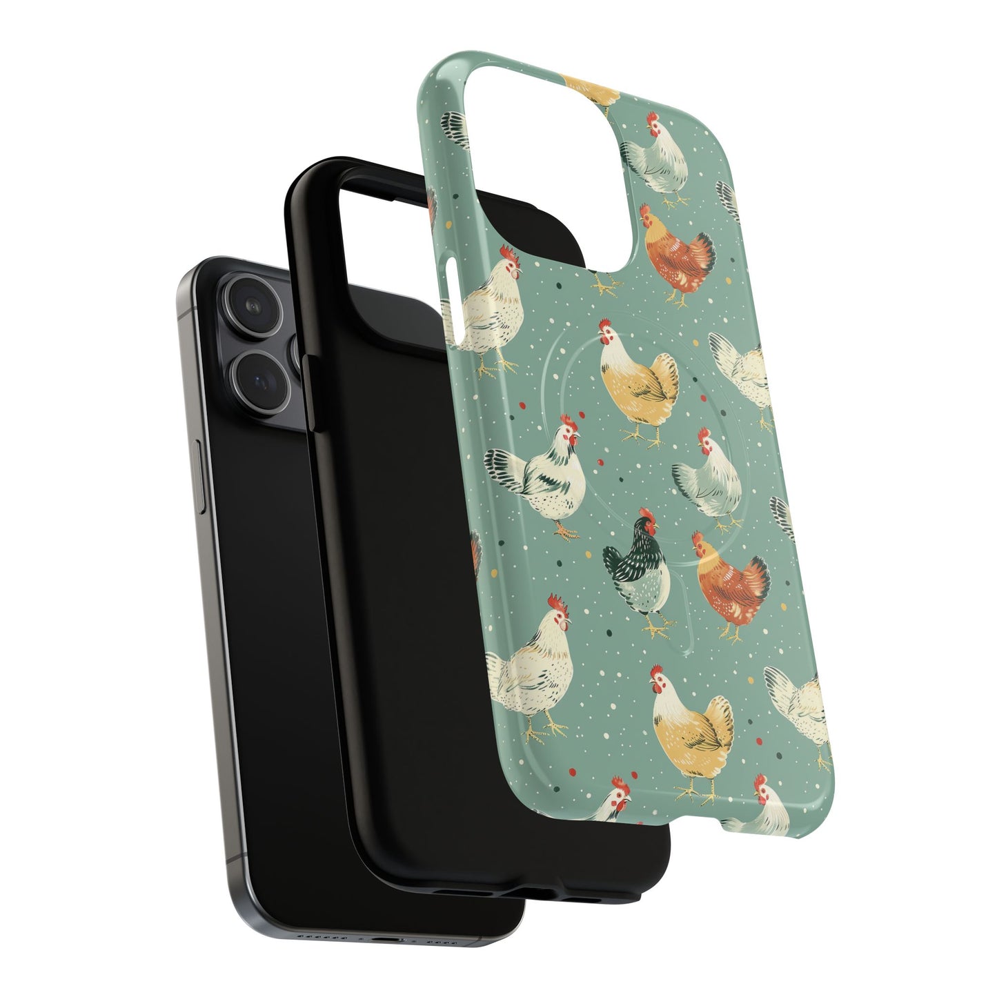 Polka Dot Chickens Magnetic Case
