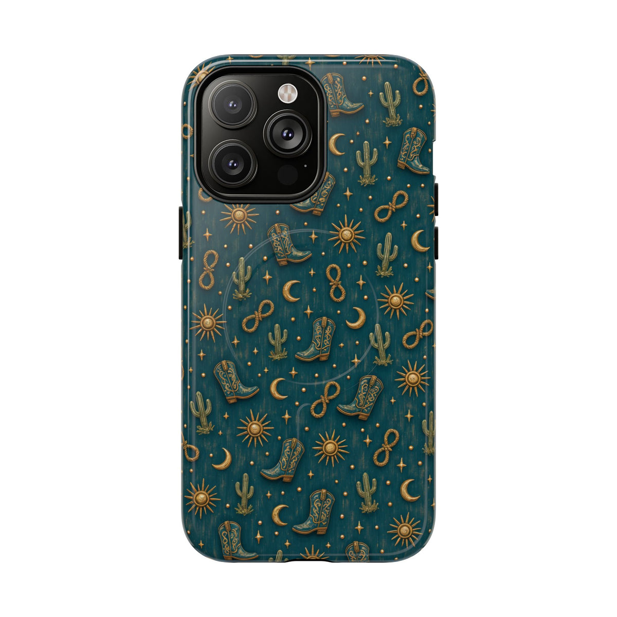 Teal Western Charms Magnetic Case