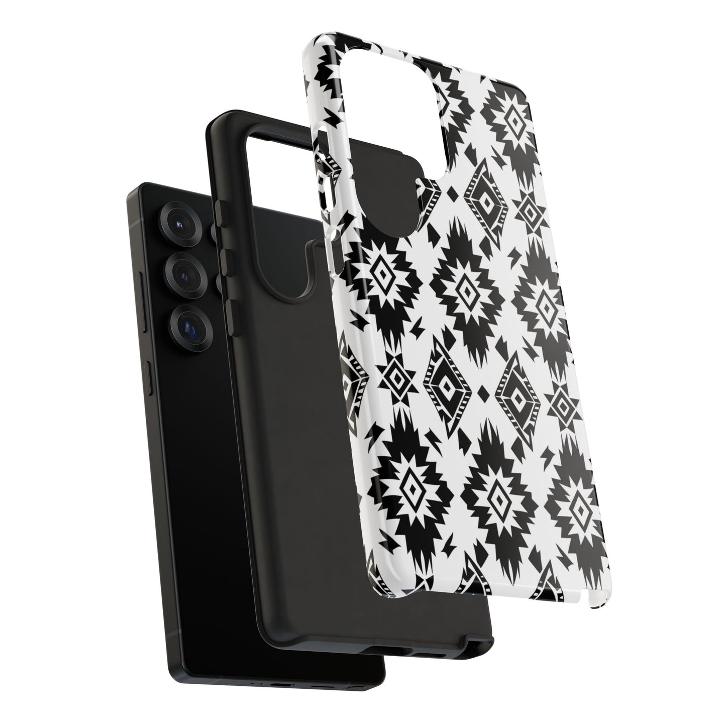 Black White Aztec Tough Phone Case